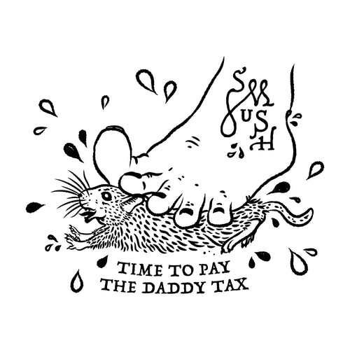 dungeon crawler carl daddy tax tattoo flash design