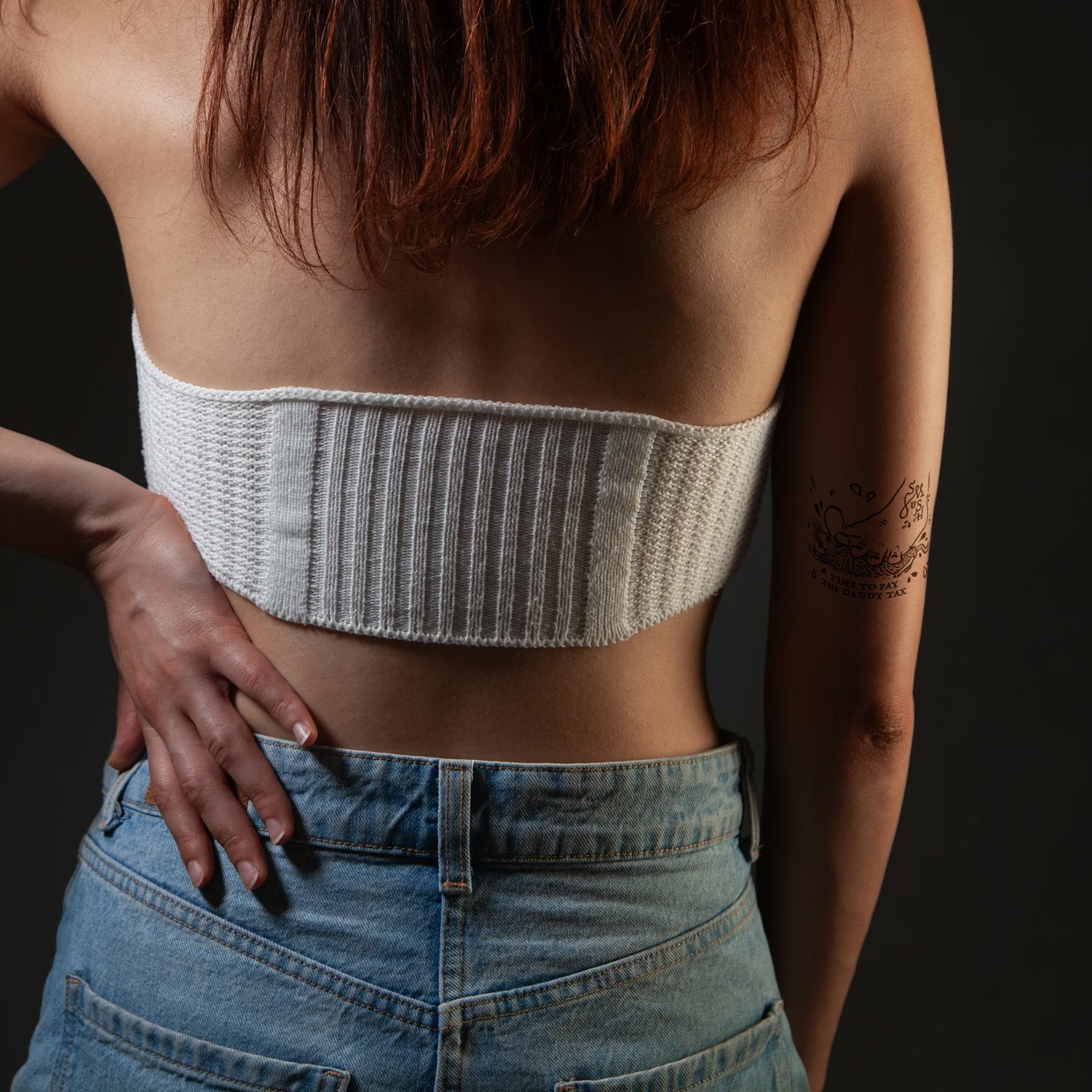 daddy tax tattoo mockup