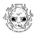 dungeon crawler carl quasar you can't unlick a butthole tattoo flash design