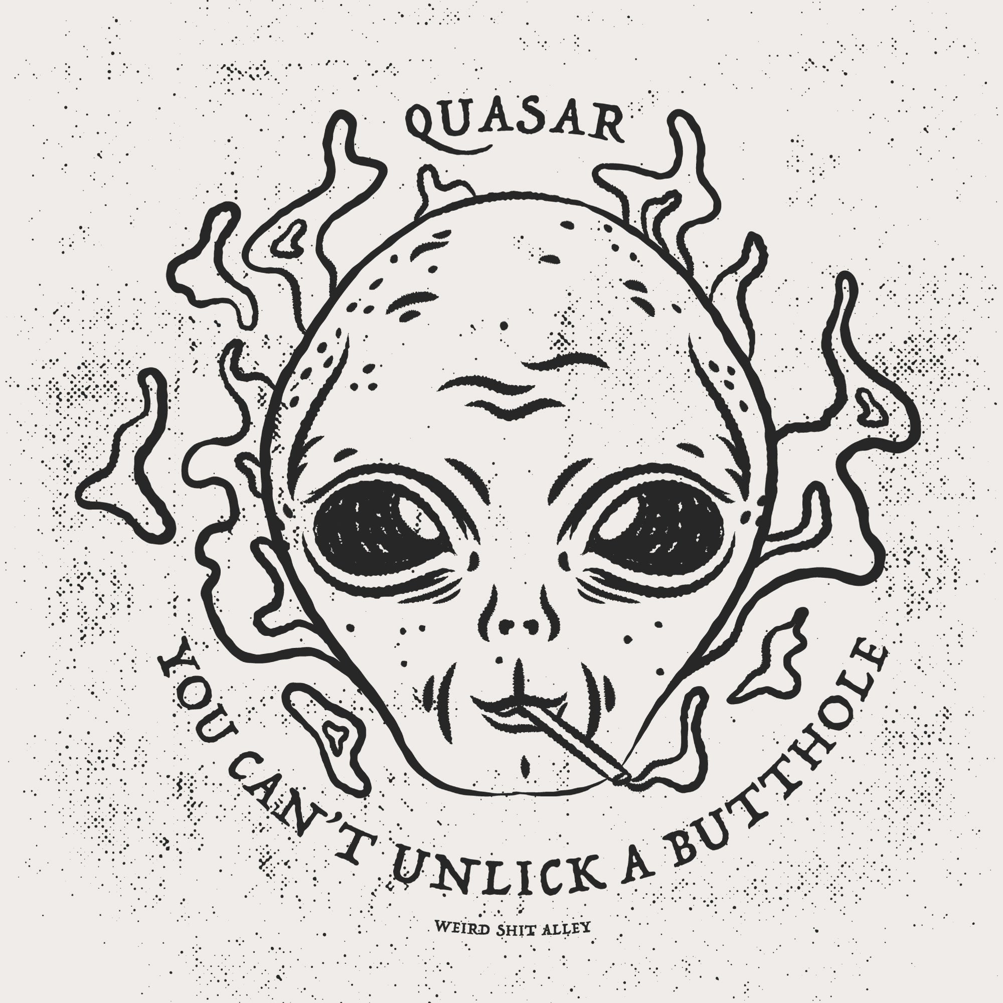 dungeon crawler carl quasar you can't unlick a butthole art print product mockup detailed image