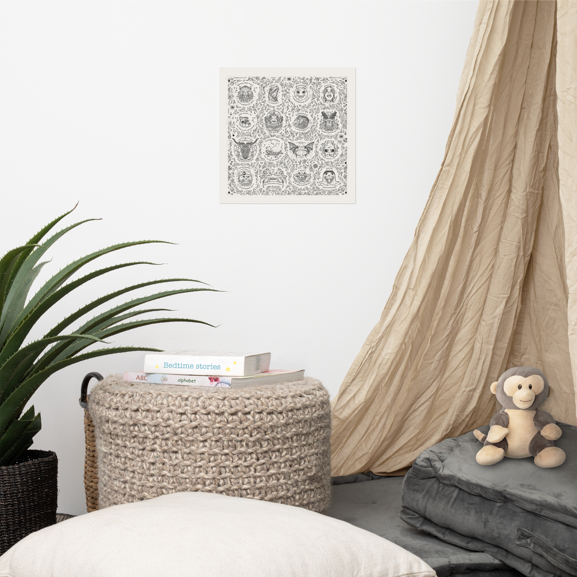 dungeon crawler carl friends art print product mockup
