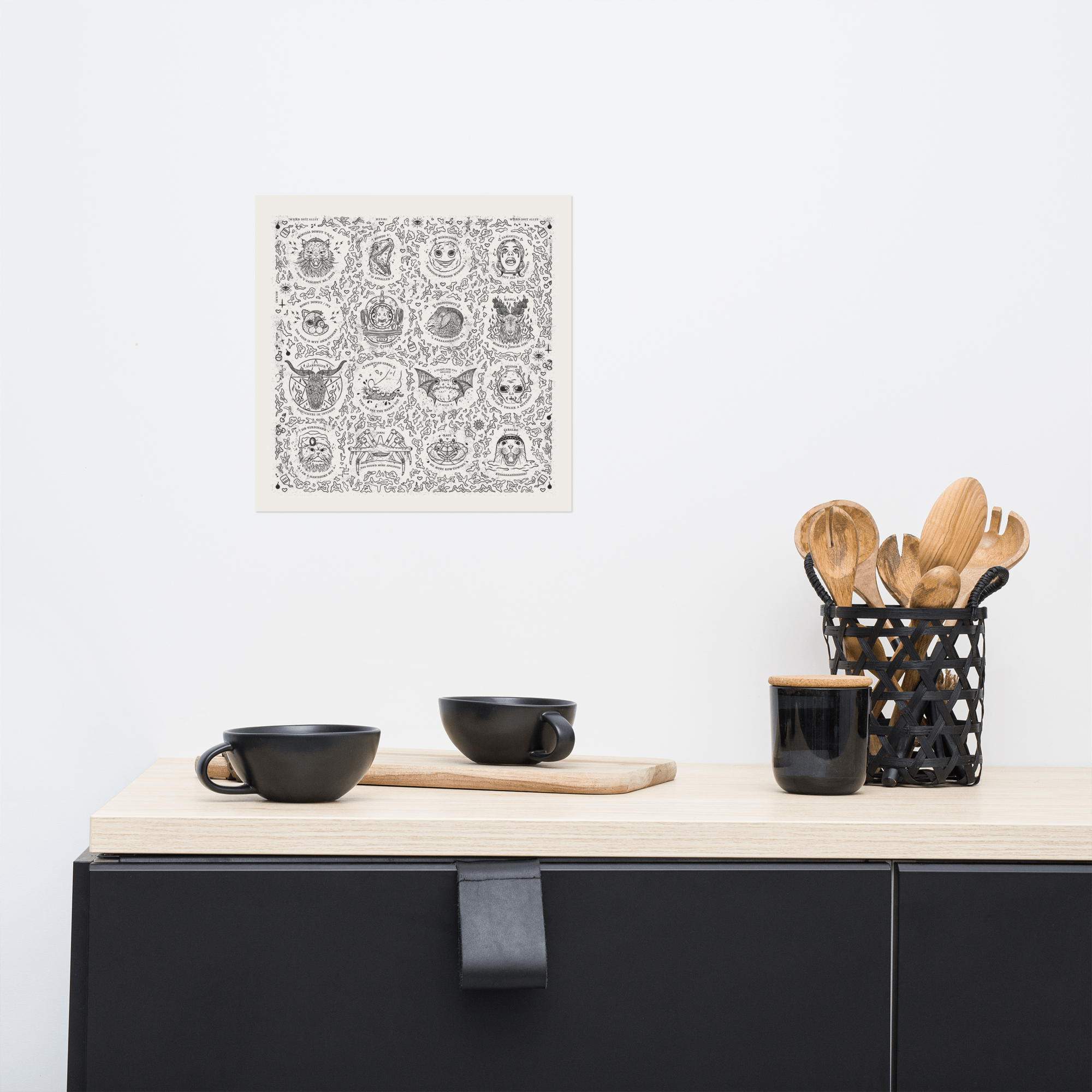 dungeon crawler carl friends art print product mockup