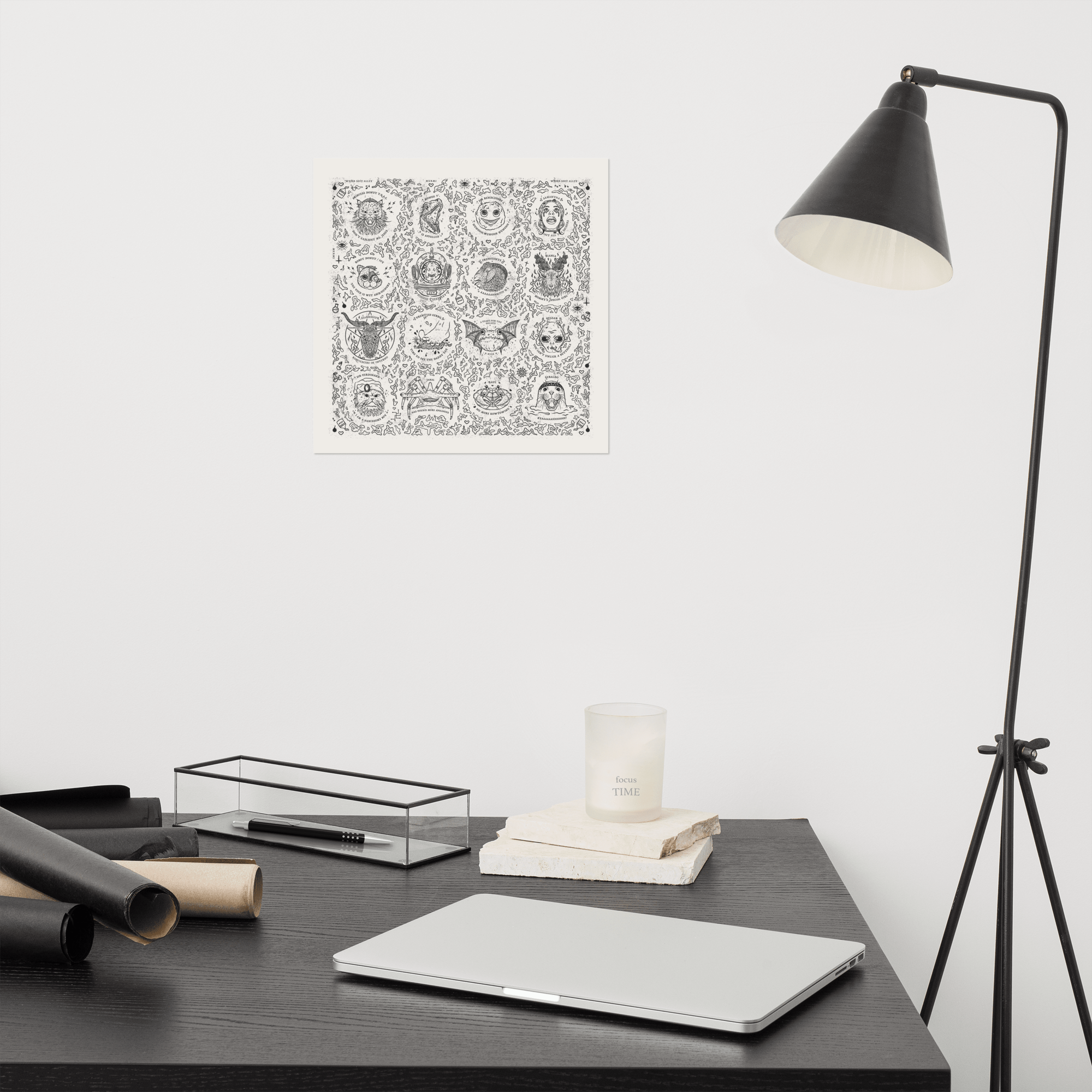 dungeon crawler carl friends art print product mockup