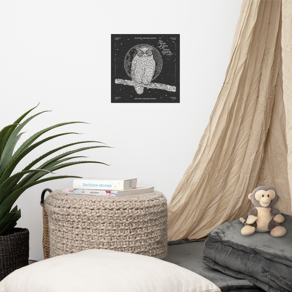weird shit alley dungeon crawler carl skyfowl donut art print product image