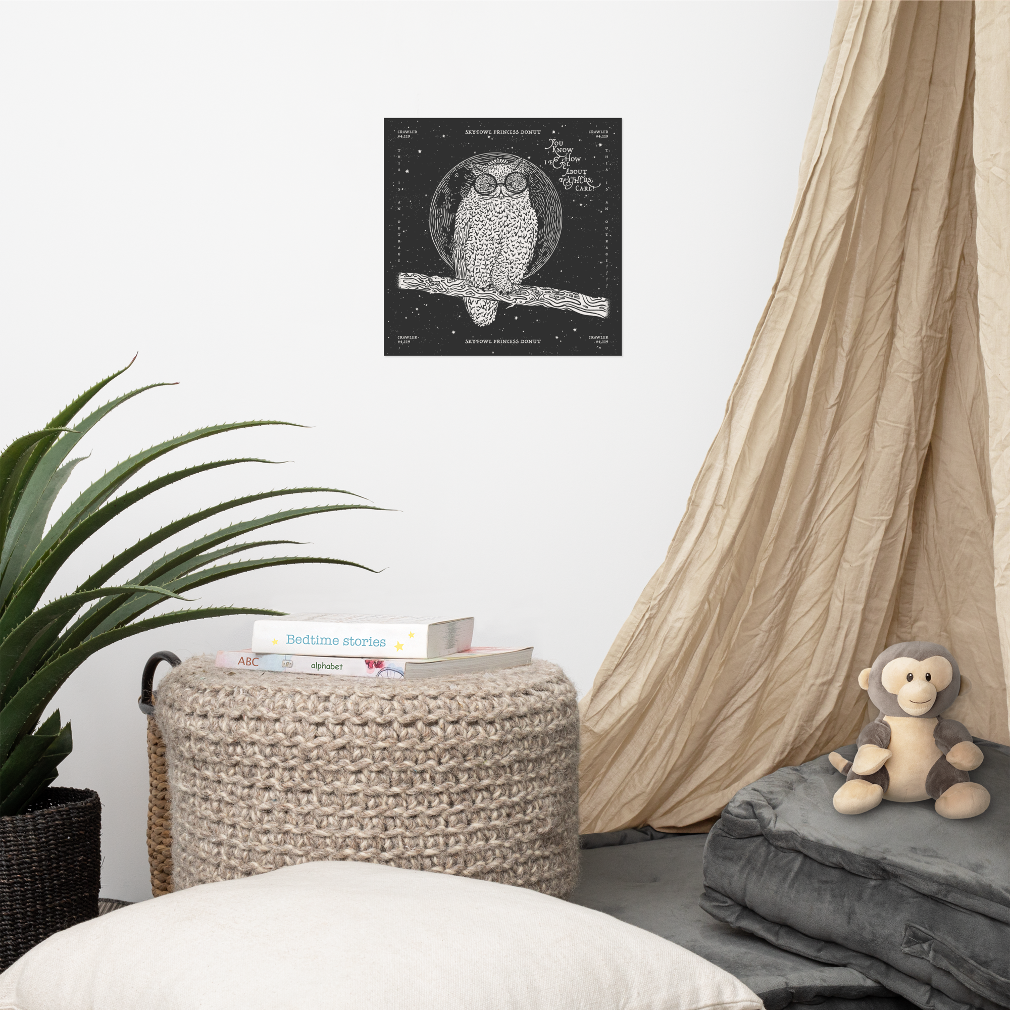 weird shit alley dungeon crawler carl skyfowl donut art print product image