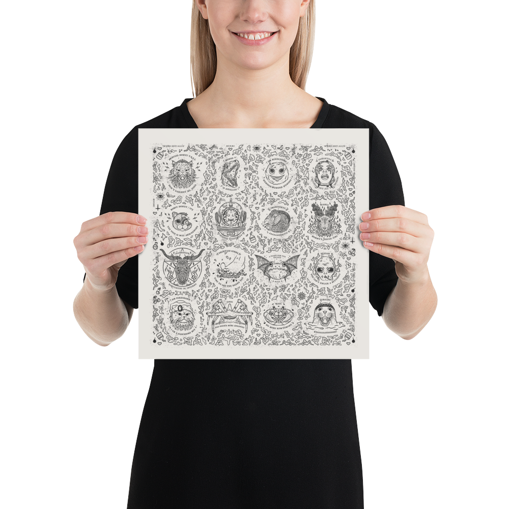dungeon crawler carl friends art print product mockup