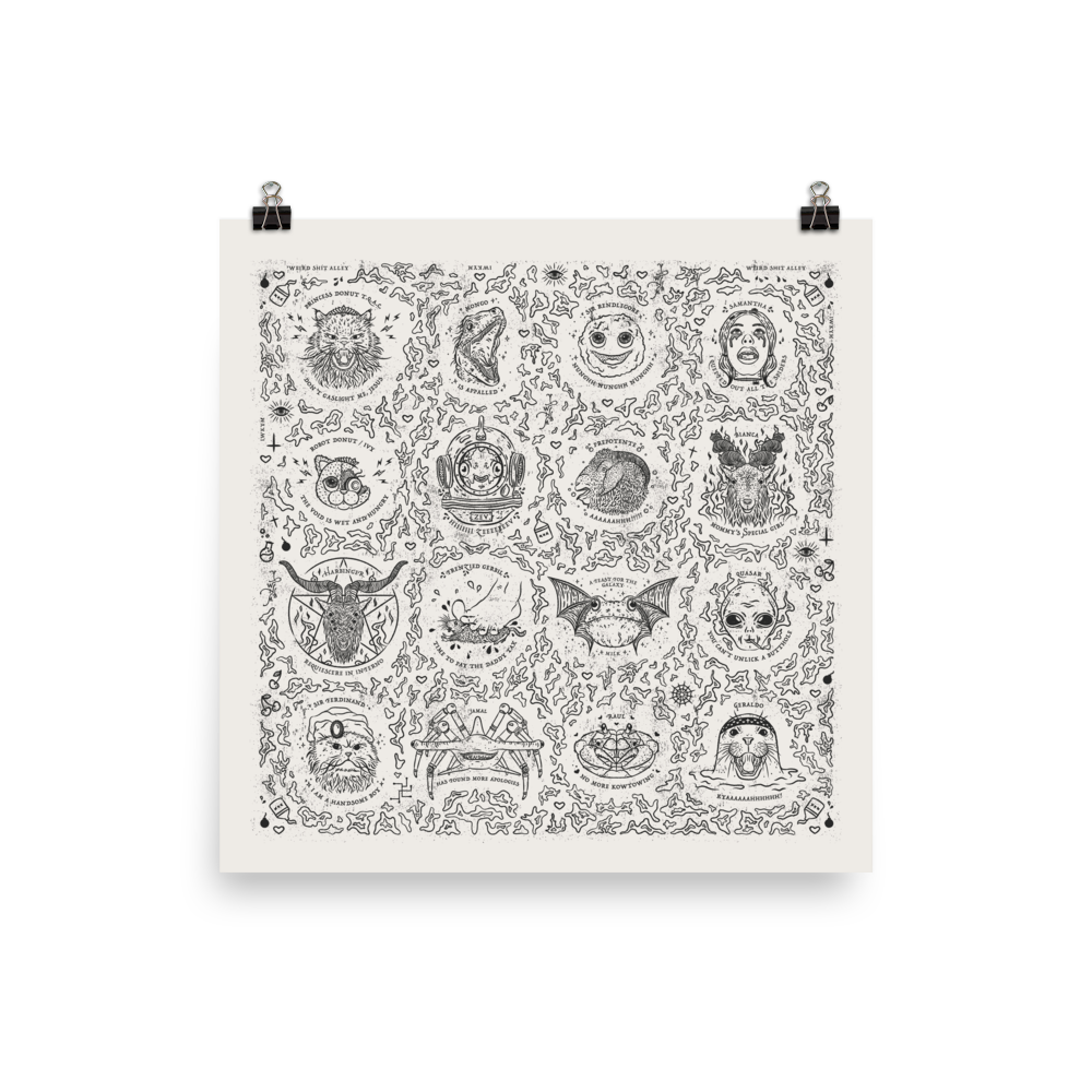dungeon crawler carl friends art print product mockup