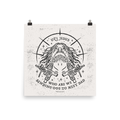 dungeon crawler carl uzi jesus art print product mockup