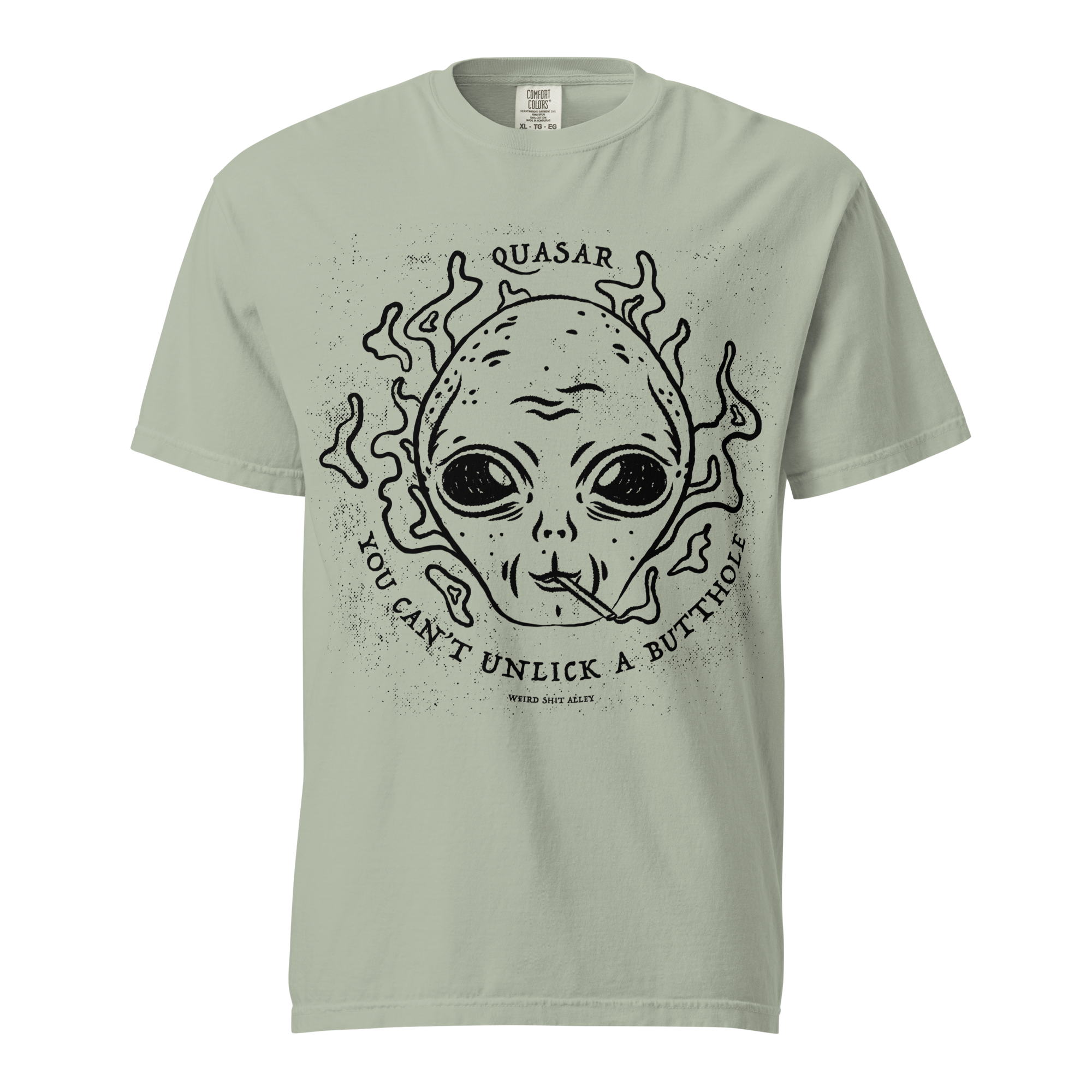 dungeon crawler carl quasar you can't unlick a butthole shirt product mockup