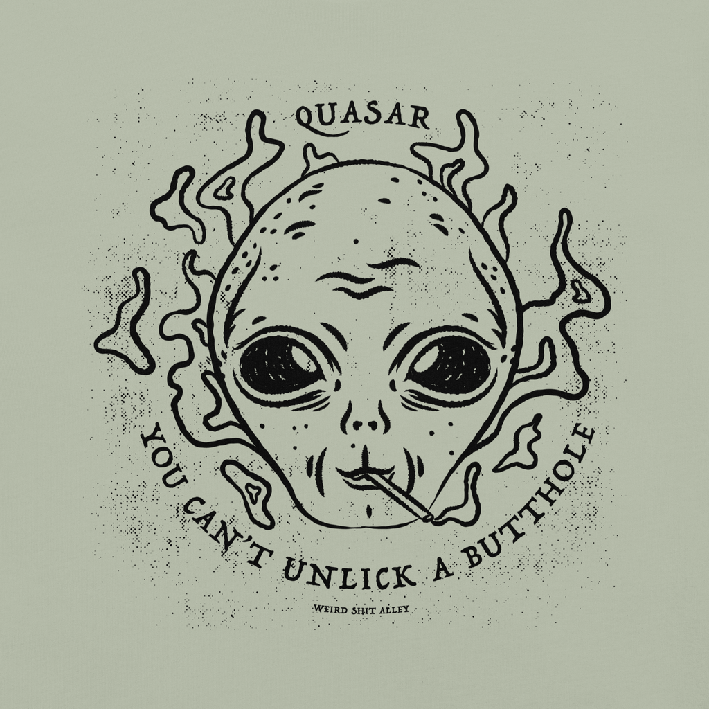 dungeon crawler carl quasar you can't unlick a butthole shirt product mockup