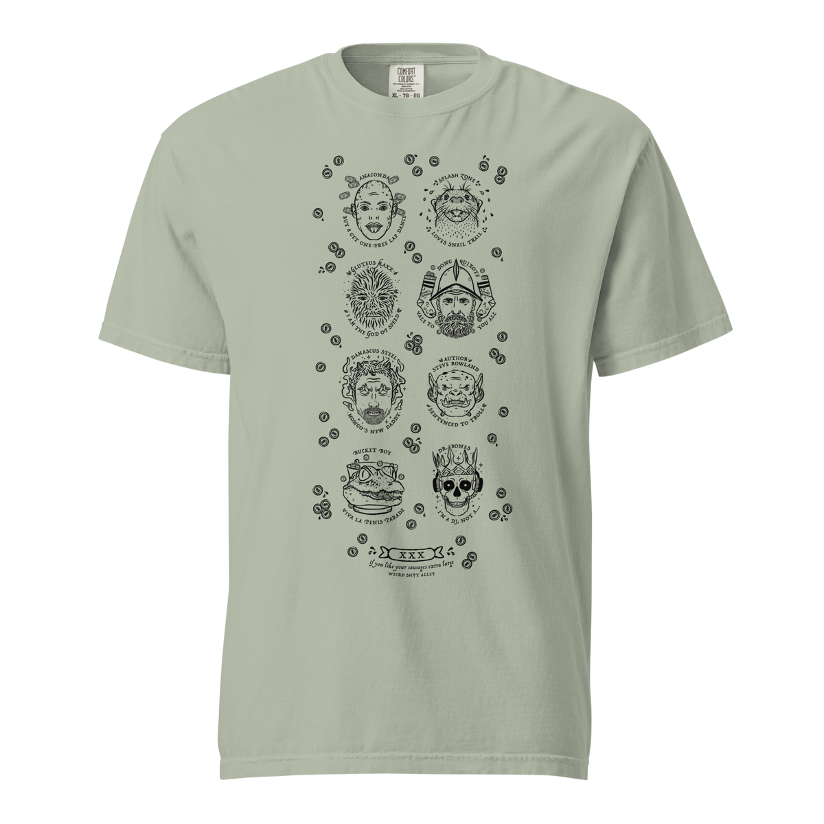weird shit alley dungeon crawler carl penis parade vert tee product mockup