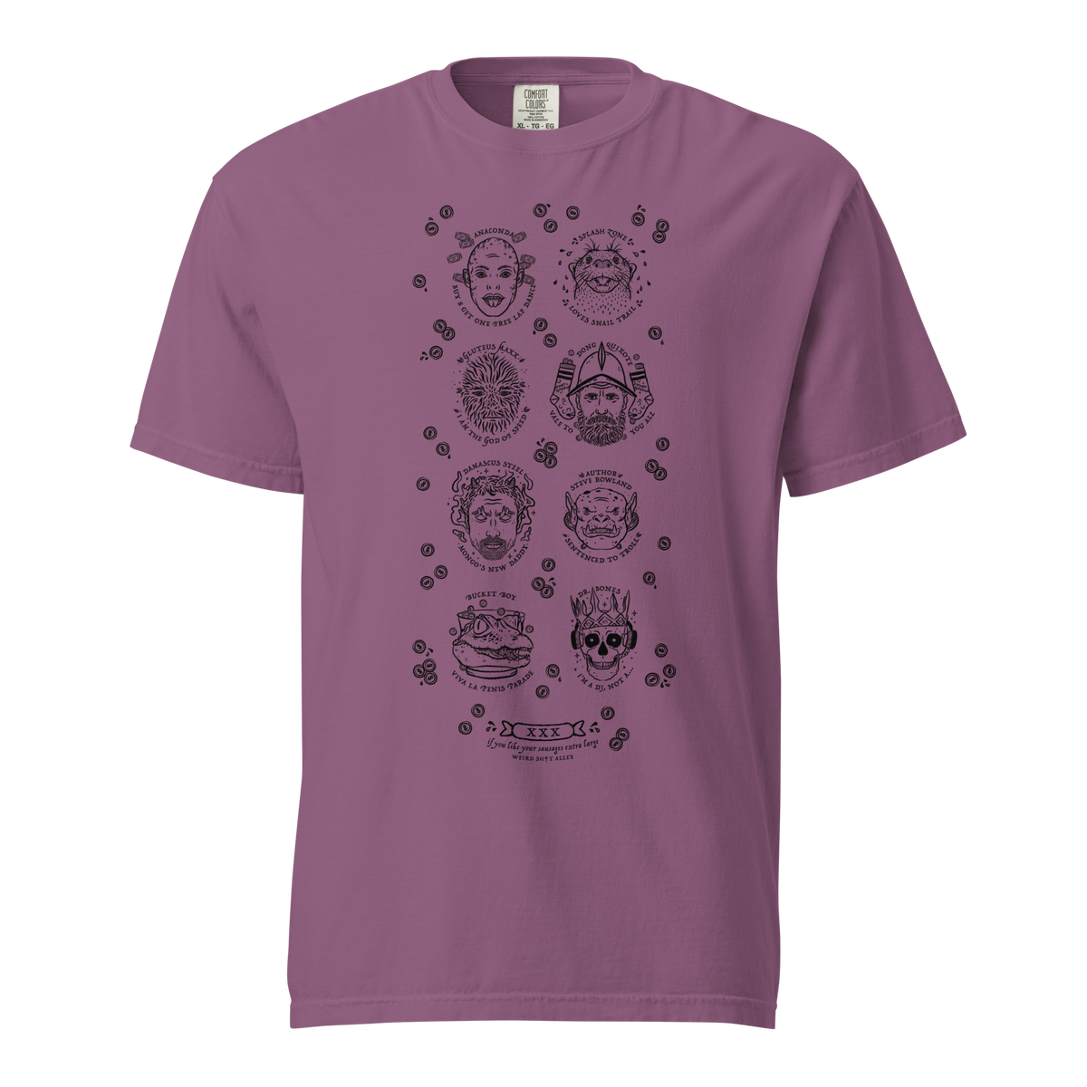 weird shit alley dungeon crawler carl penis parade vert tee product mockup