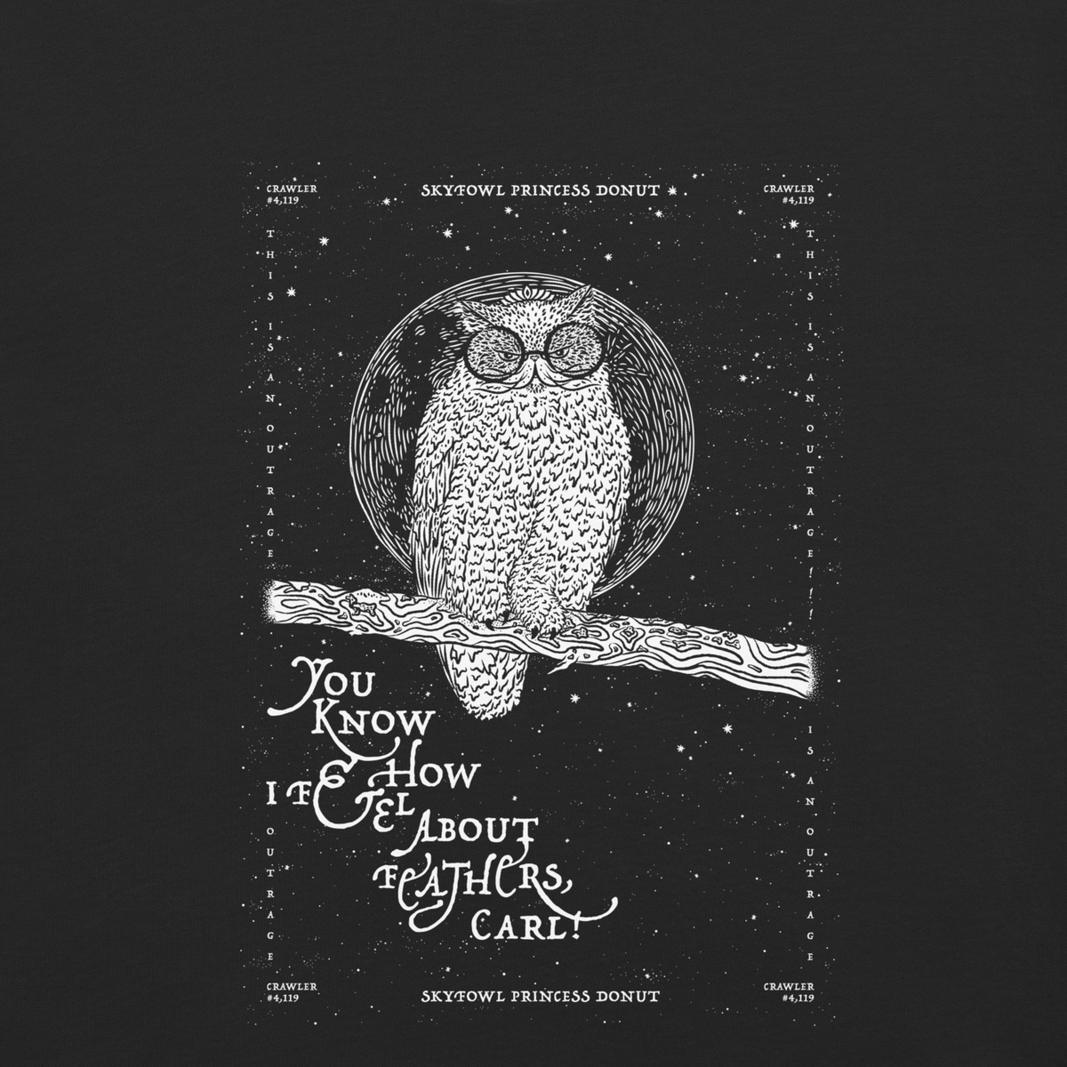 weird shit alley dungeon crawler carl skyfowl donut shirt product image