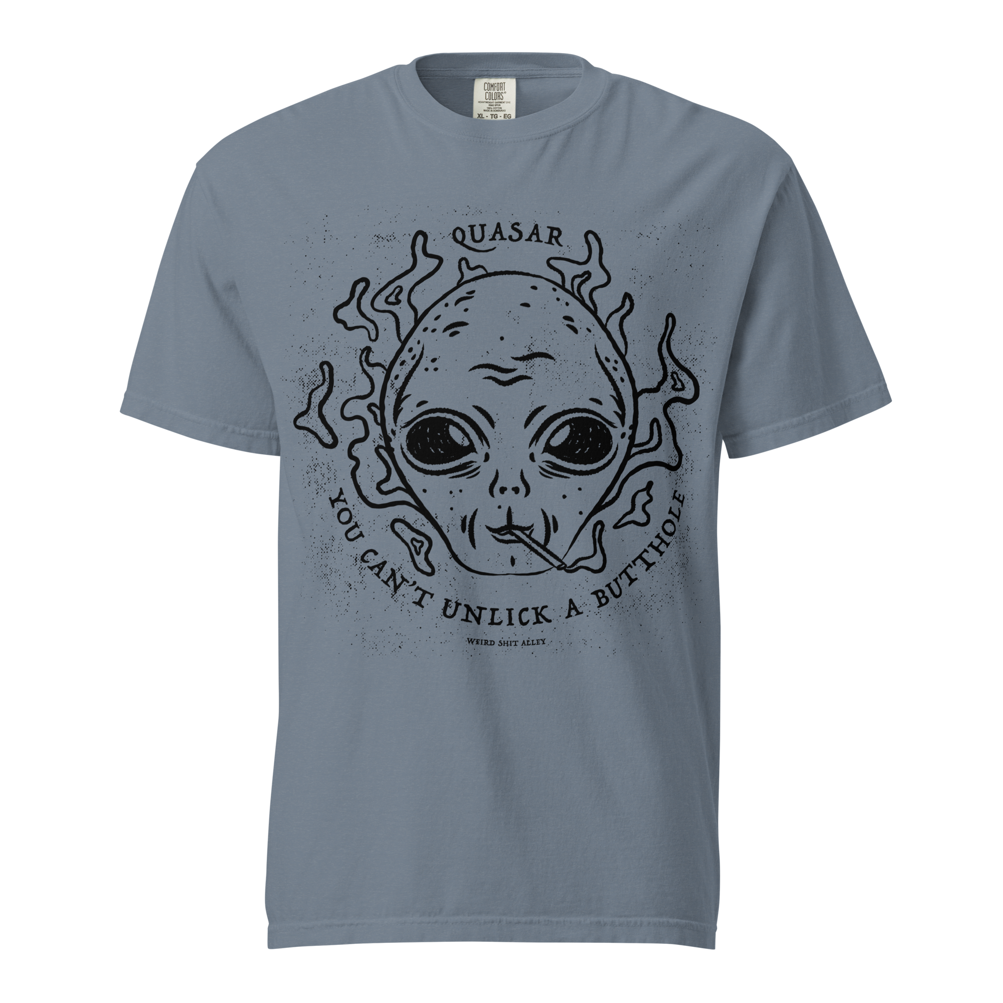 dungeon crawler carl quasar you can't unlick a butthole shirt product mockup