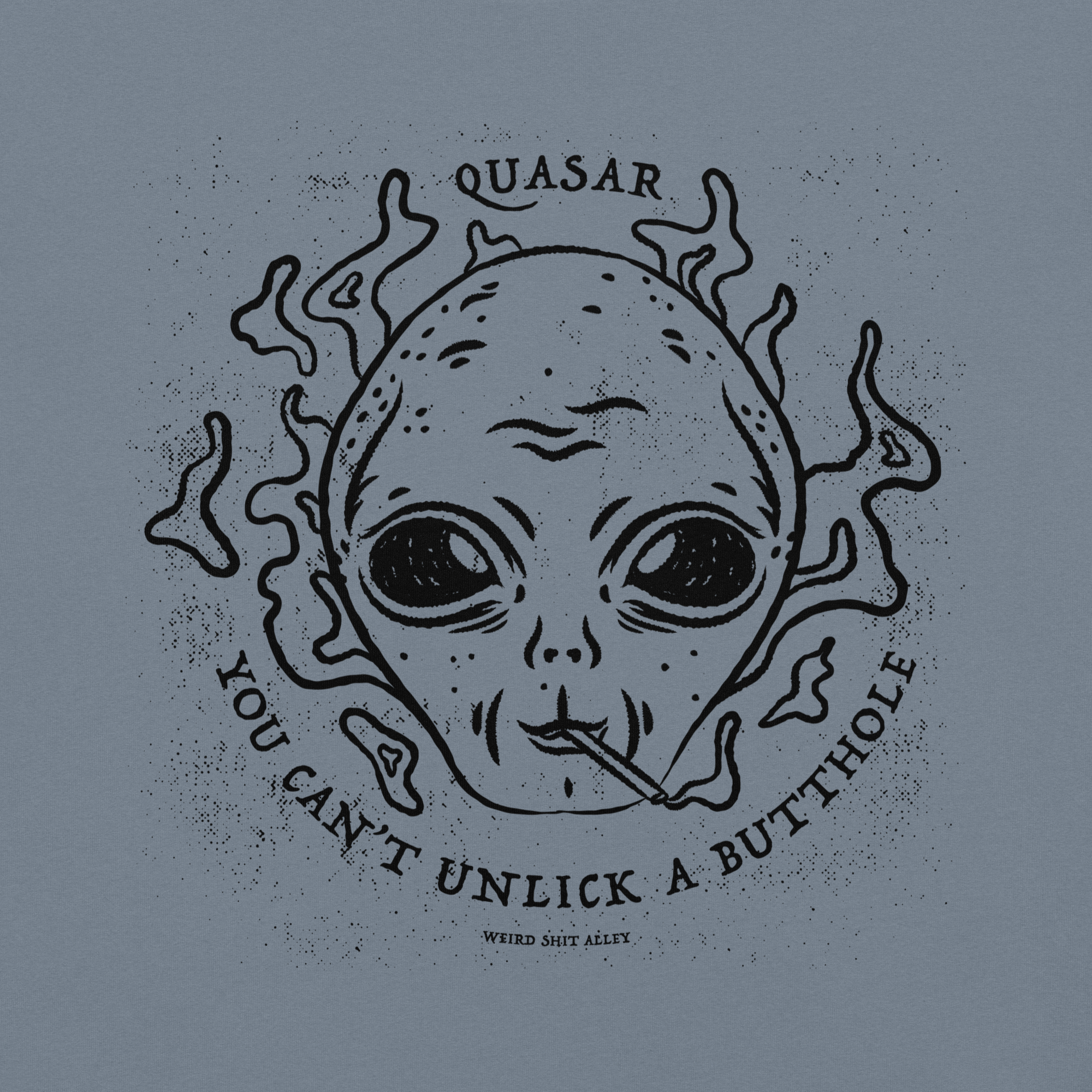 dungeon crawler carl quasar you can't unlick a butthole shirt product mockup