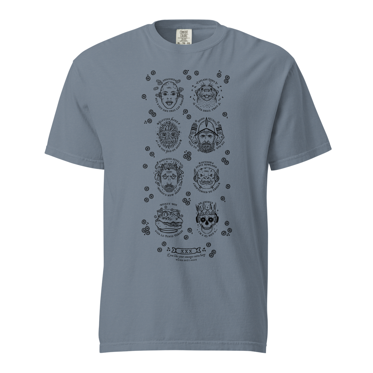 weird shit alley dungeon crawler carl penis parade vert tee product mockup