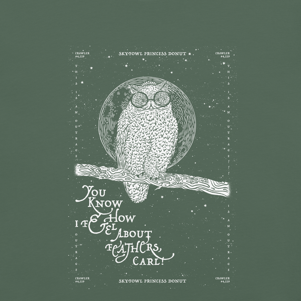 weird shit alley dungeon crawler carl skyfowl donut shirt detailed product image