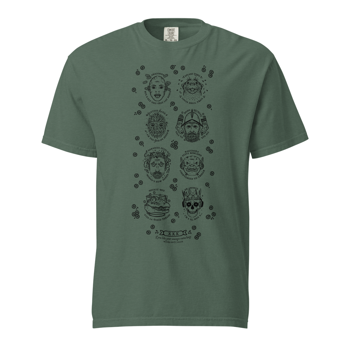 weird shit alley dungeon crawler carl penis parade vert tee product mockup