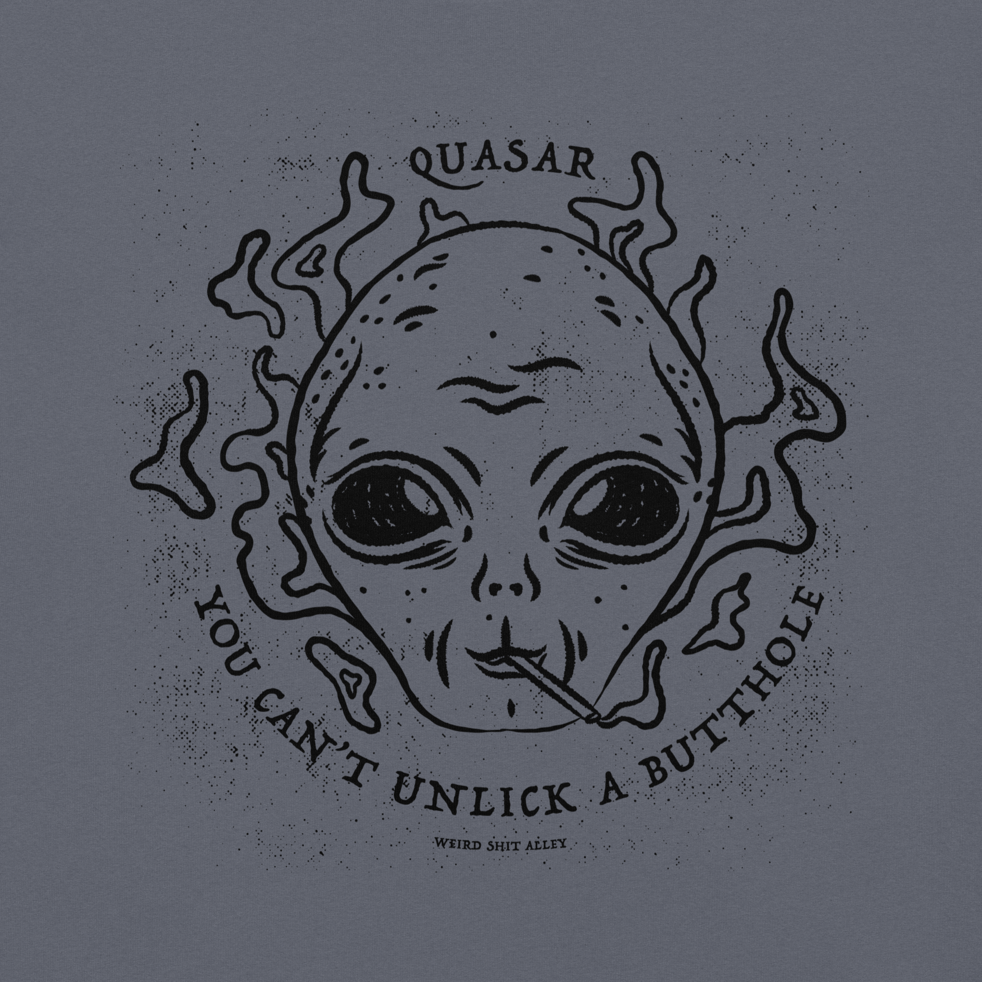 dungeon crawler carl quasar you can't unlick a butthole shirt product mockup