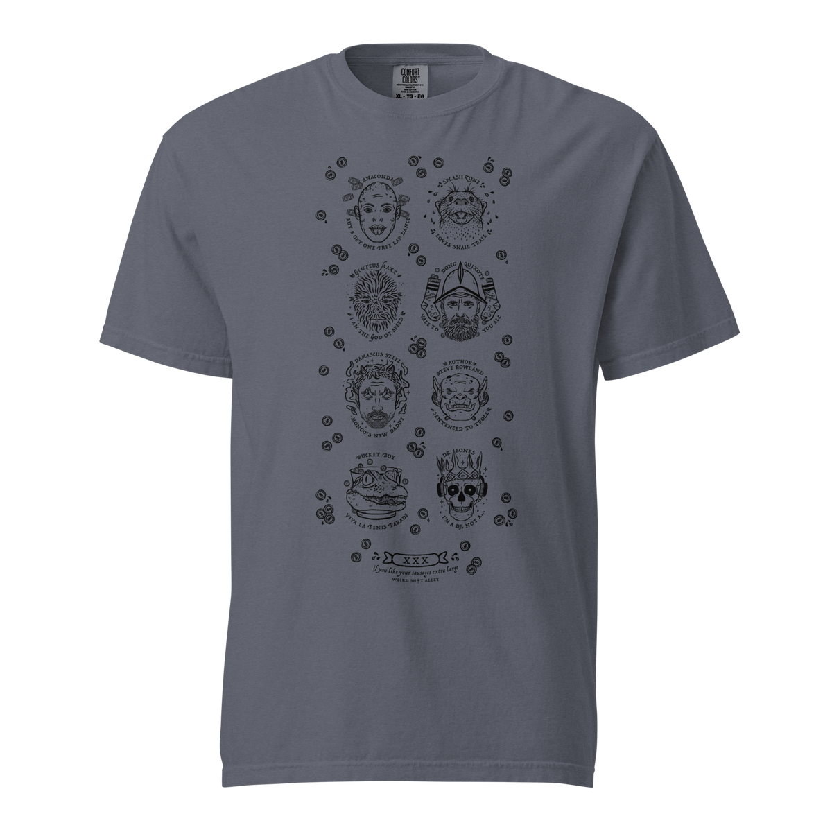 weird shit alley dungeon crawler carl penis parade vert tee product mockup