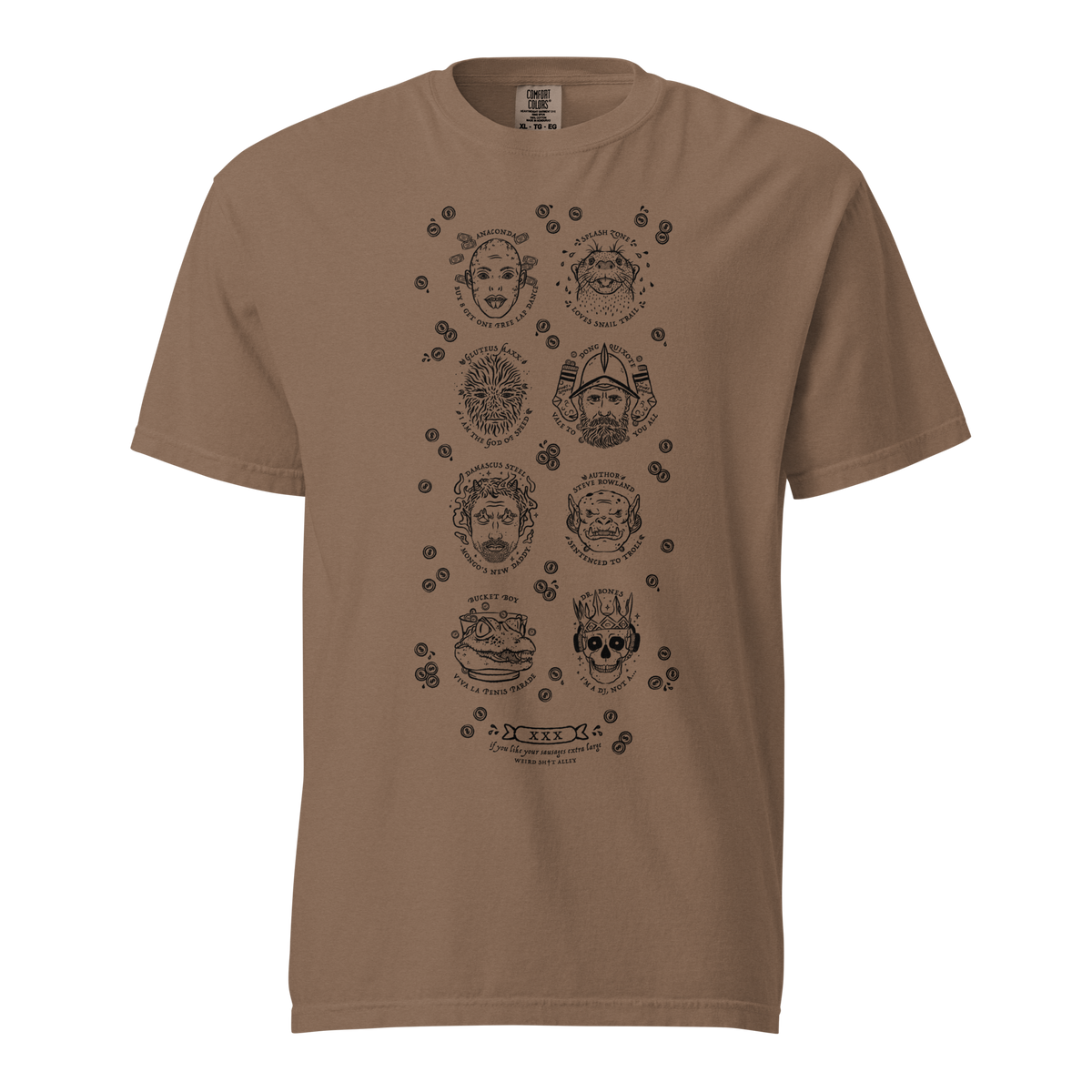 weird shit alley dungeon crawler carl penis parade vert tee product mockup