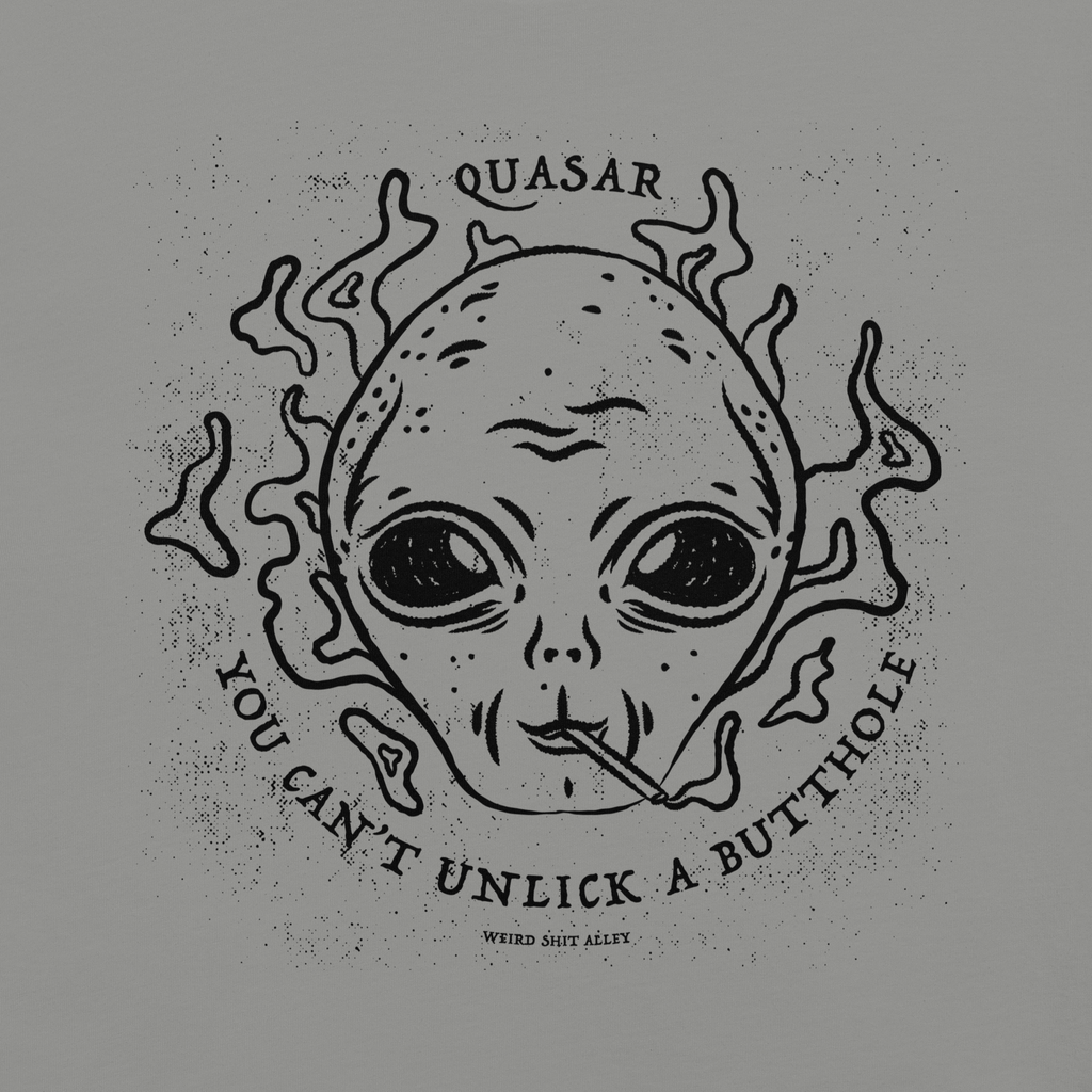 dungeon crawler carl quasar you can't unlick a butthole shirt product mockup