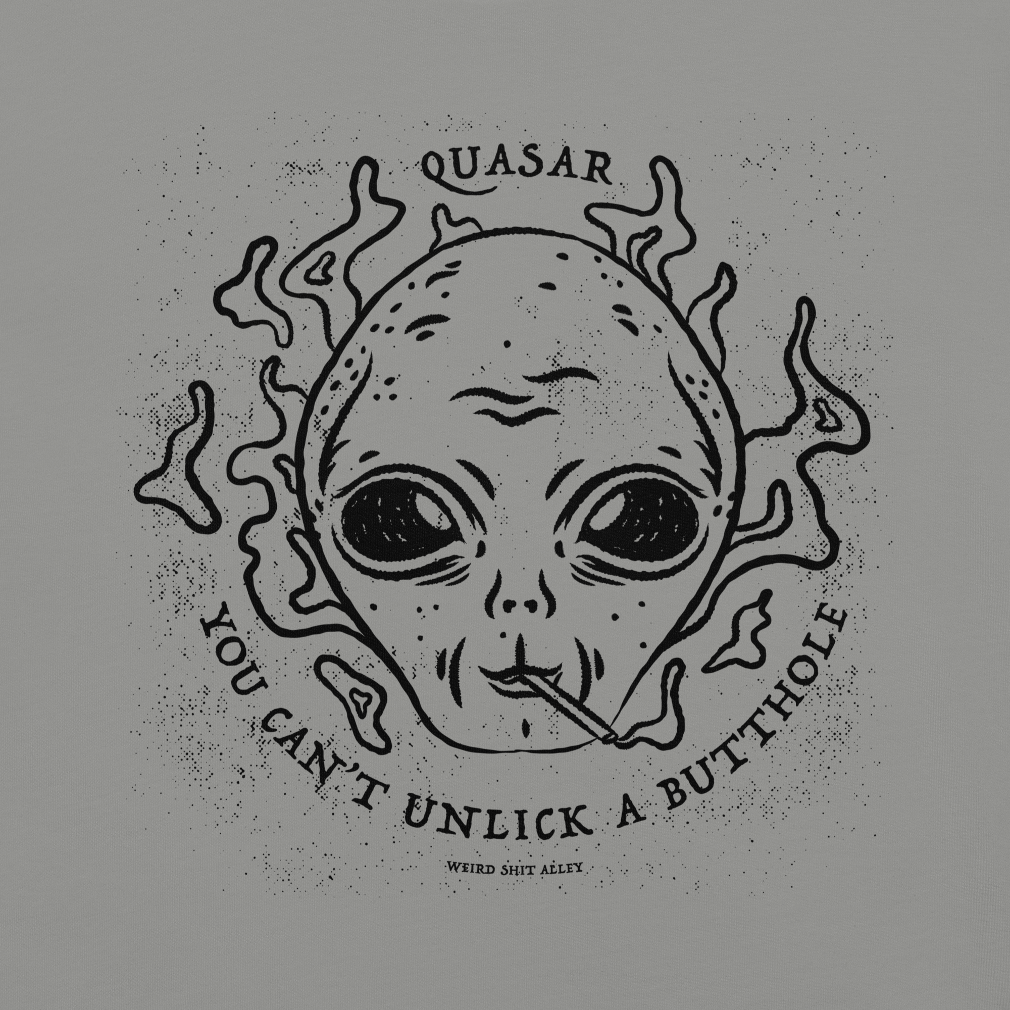 dungeon crawler carl quasar you can't unlick a butthole shirt product mockup