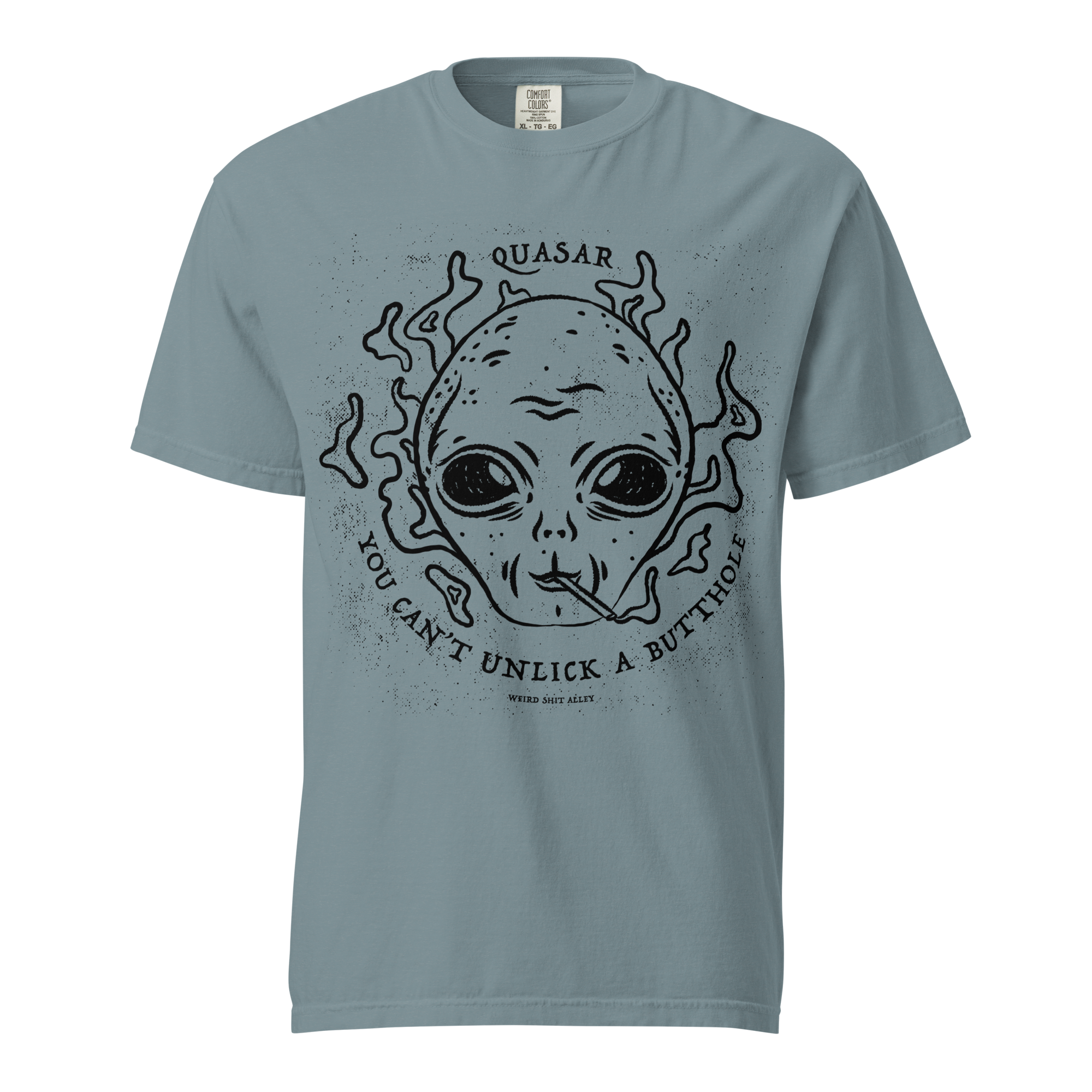dungeon crawler carl quasar you can't unlick a butthole shirt product mockup