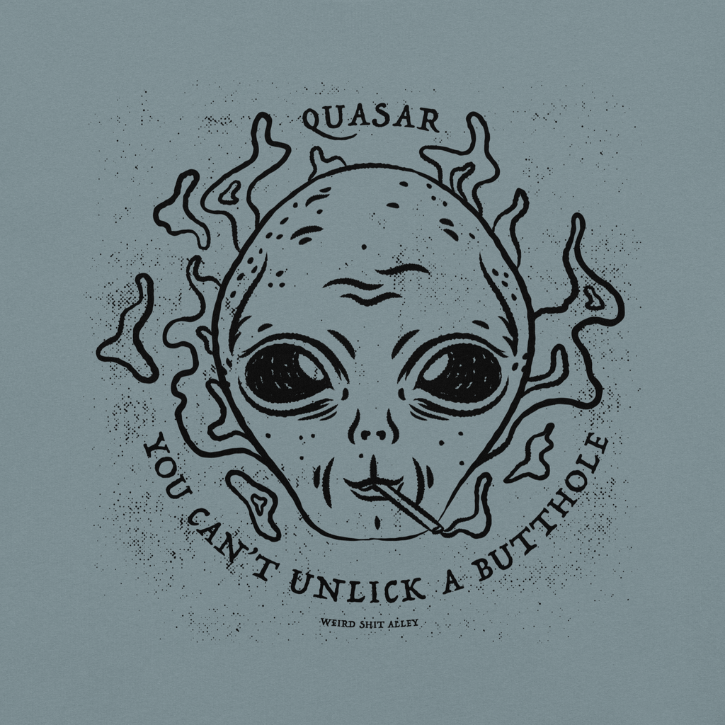 dungeon crawler carl quasar you can't unlick a butthole shirt product mockup