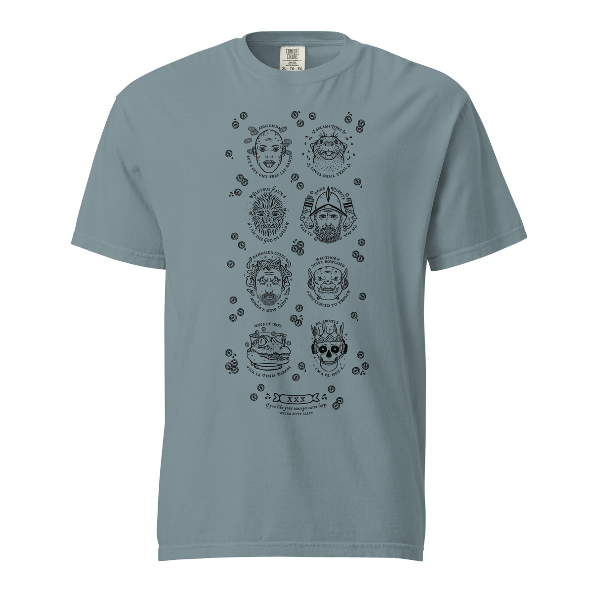 weird shit alley dungeon crawler carl penis parade vert tee product mockup