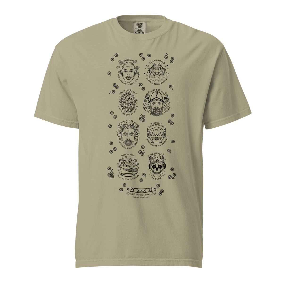 weird shit alley dungeon crawler carl penis parade vert tee product mockup