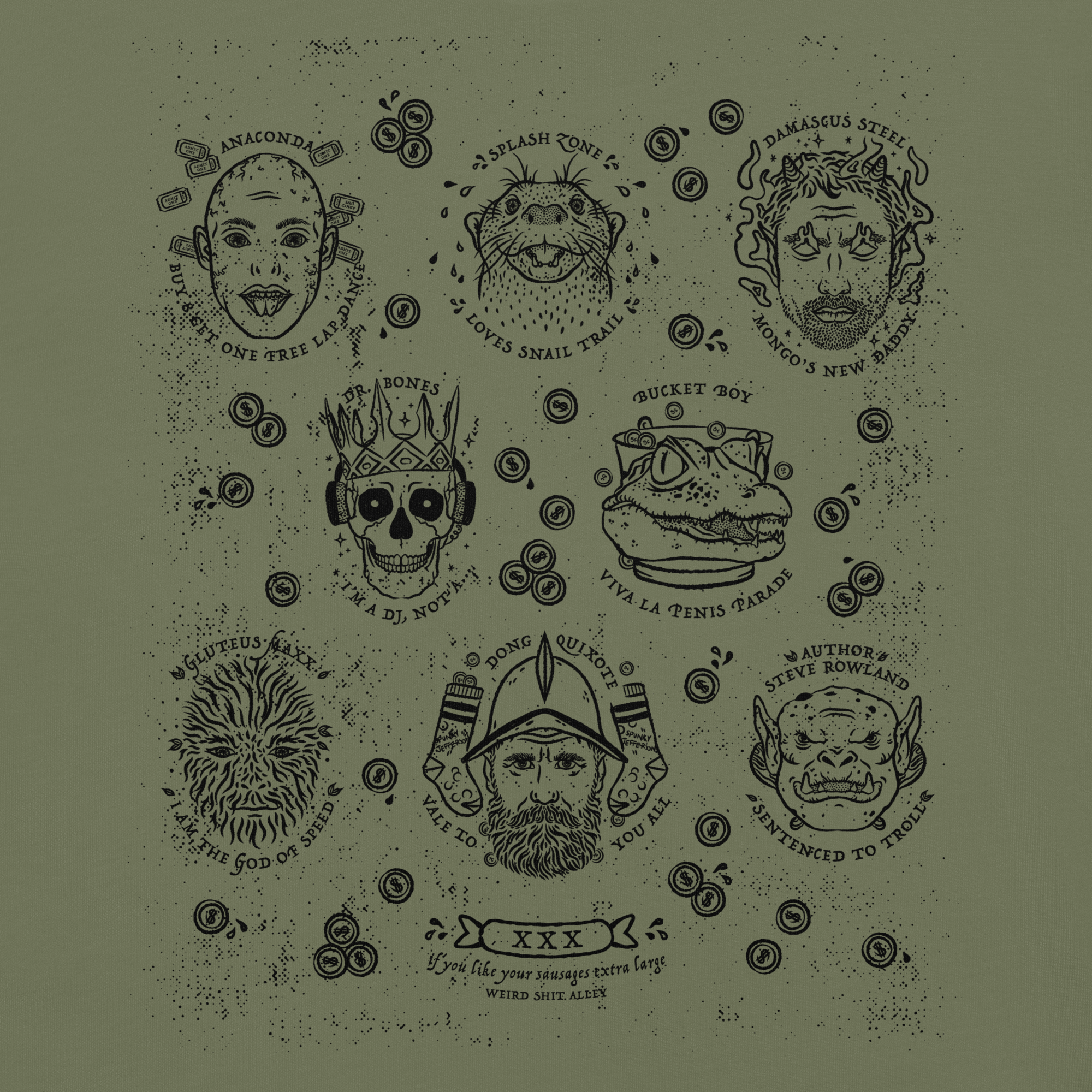 dungeon crawler carl penis parade shirt product mockup