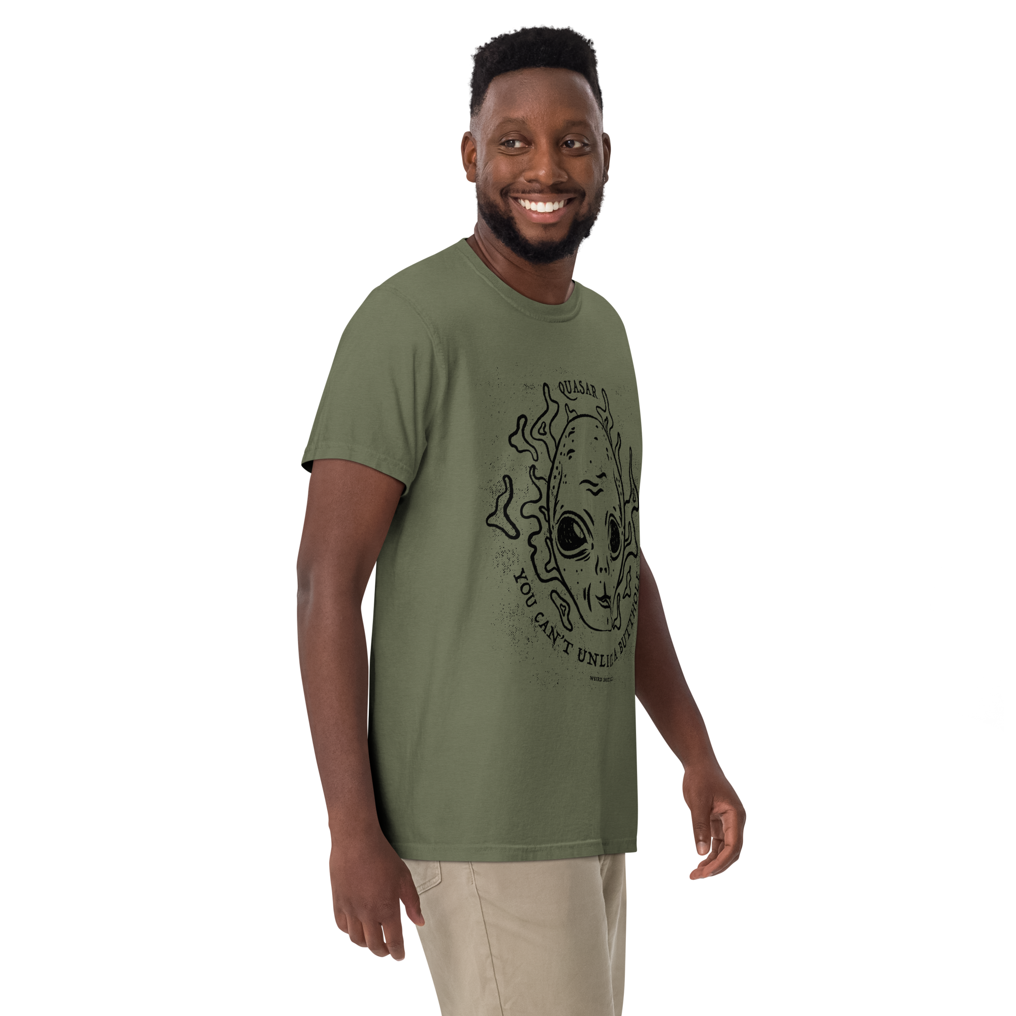 dungeon crawler carl quasar you can't unlick a butthole shirt product mockup