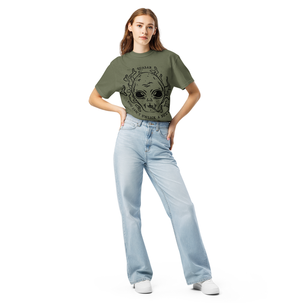 dungeon crawler carl quasar you can't unlick a butthole shirt product mockup