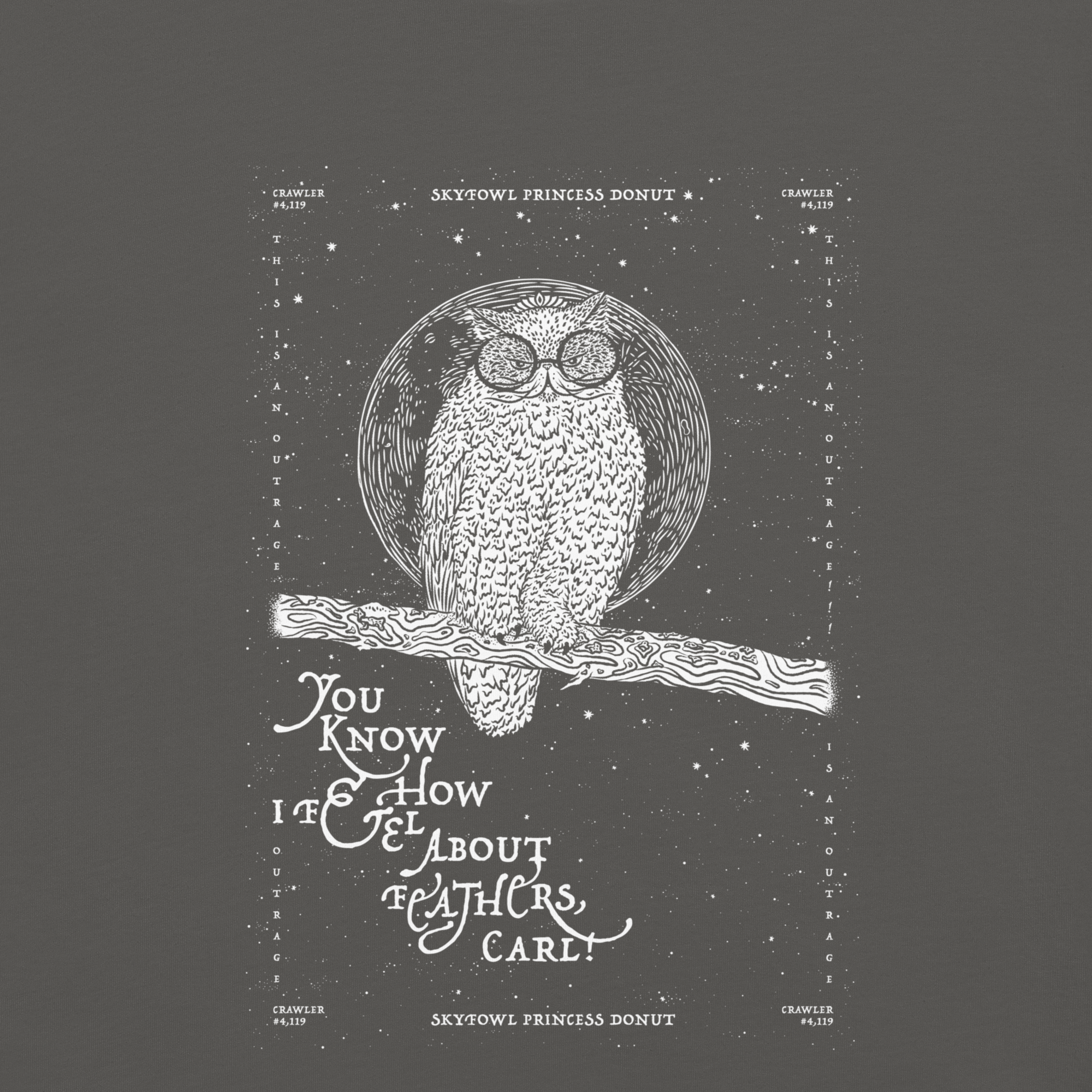 weird shit alley dungeon crawler carl skyfowl donut shirt product image