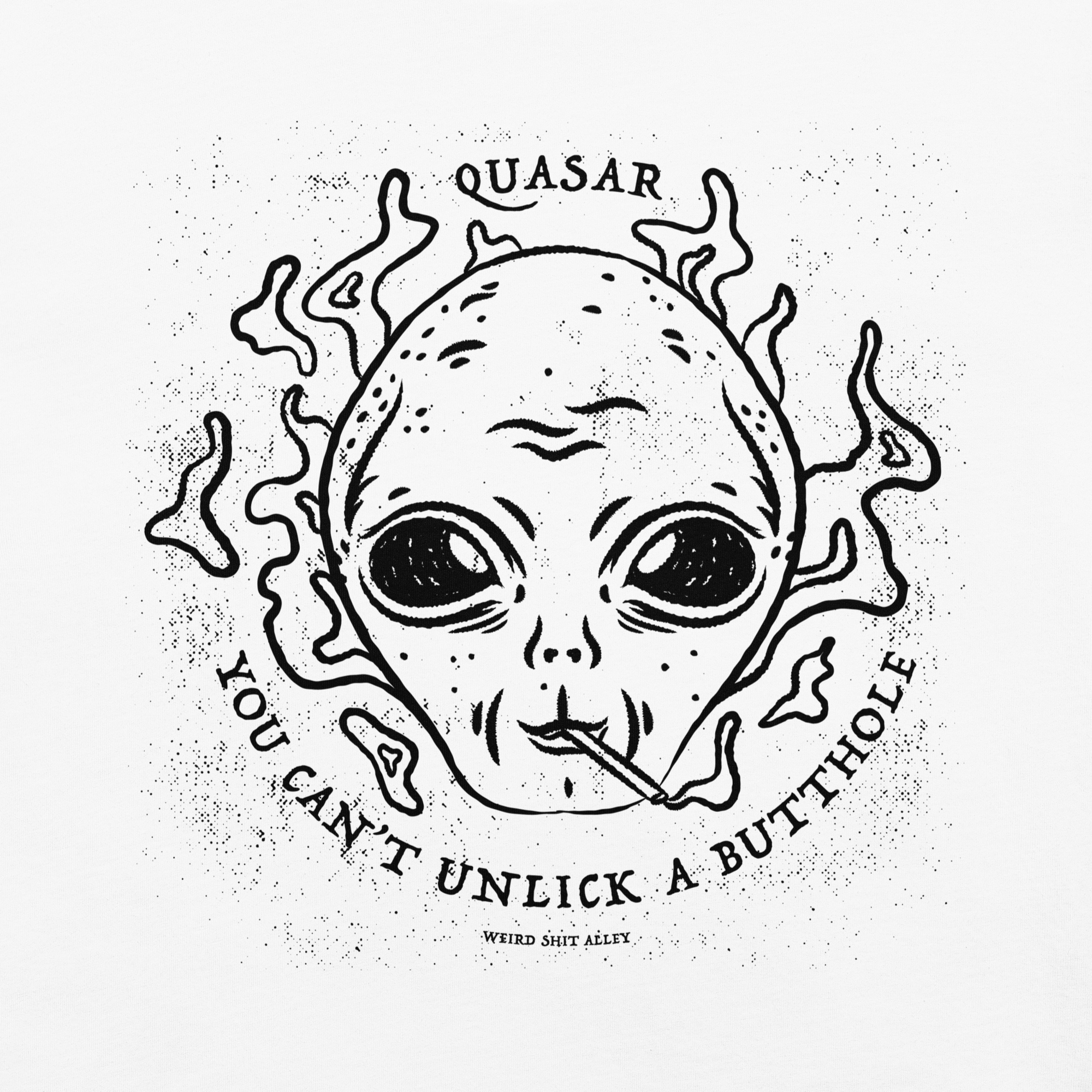 dungeon crawler carl quasar you can't unlick a butthole shirt product mockup