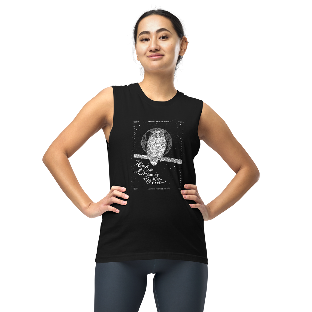 weird shit alley dungeon crawler carl skyfowl donut muscle tank shirt product image