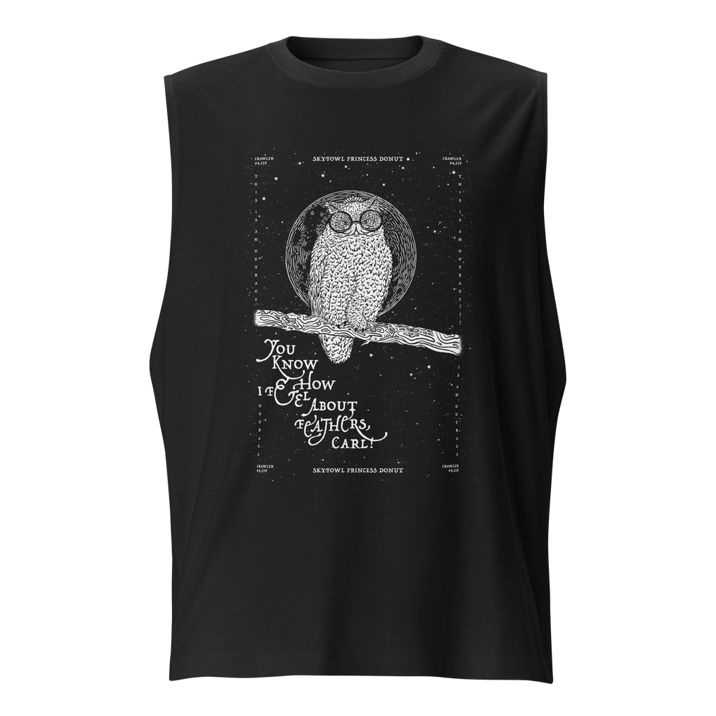 weird shit alley dungeon crawler carl skyfowl donut muscle tank shirt product image