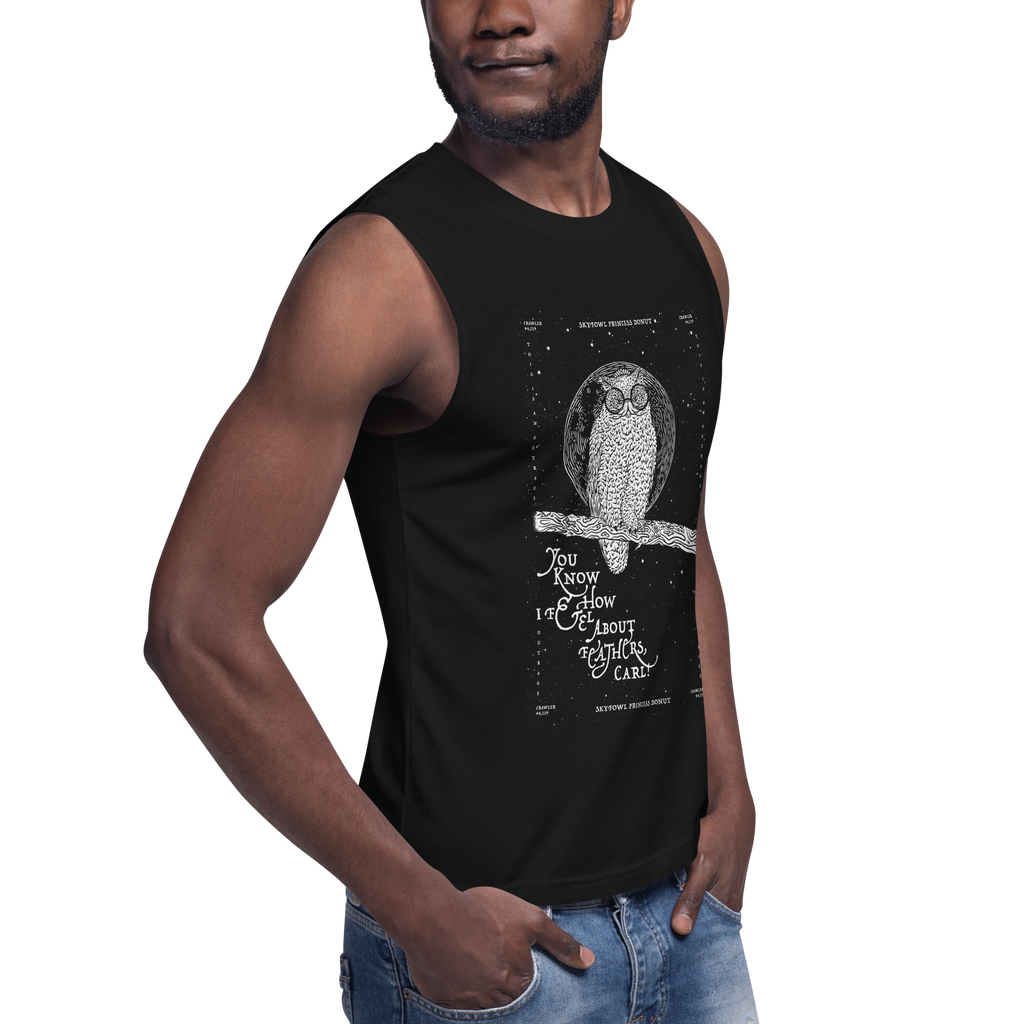 weird shit alley dungeon crawler carl skyfowl donut muscle tank shirt product image