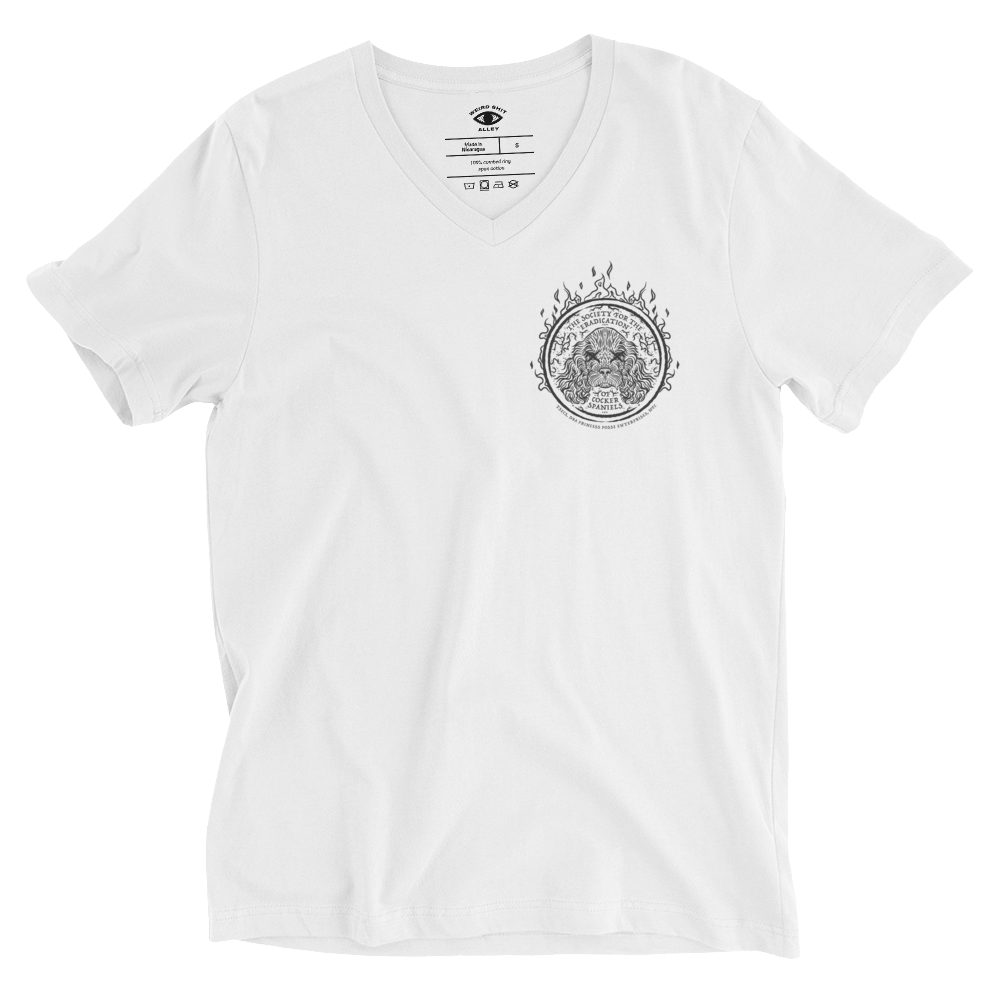 weird shit alley dungeon crawler carl society for the eradication of cocker spaniels TSECS v-neck shirt product image