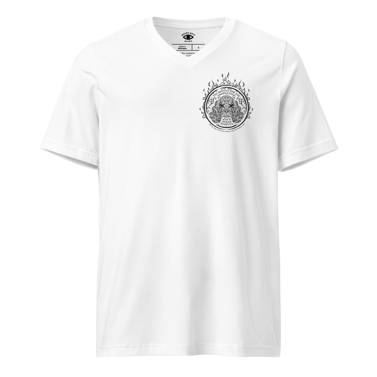 weird shit alley dungeon crawler carl society for the eradication of cocker spaniels TSECS v-neck shirt product image