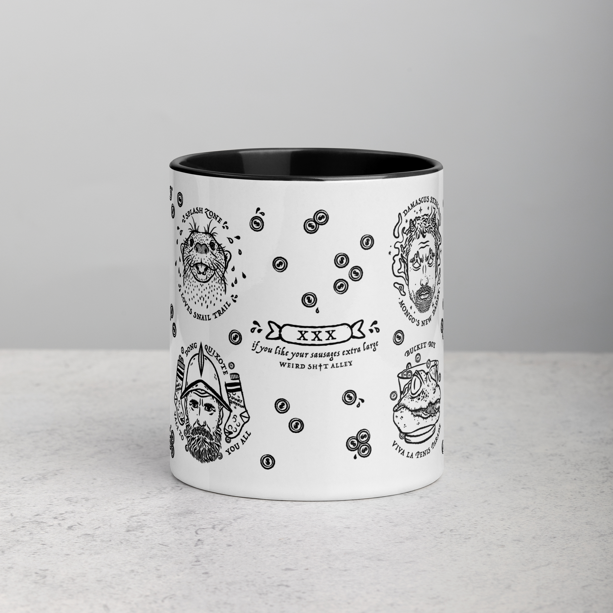 weird shit alley dungeon crawler carl penis parade mug product image