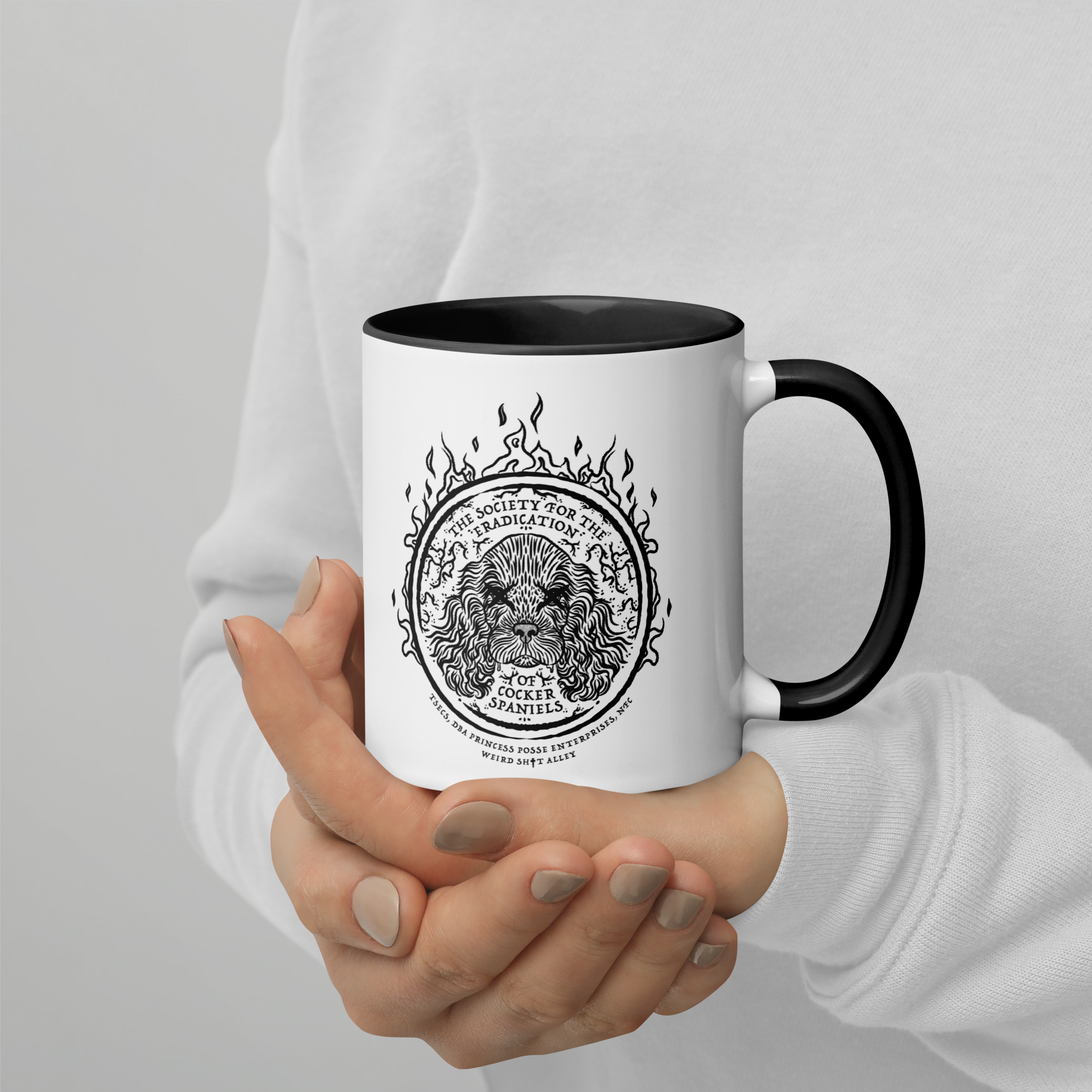 weird shit alley dungeon crawler carl society for the eradication of cocker spaniels TSECS mug product image