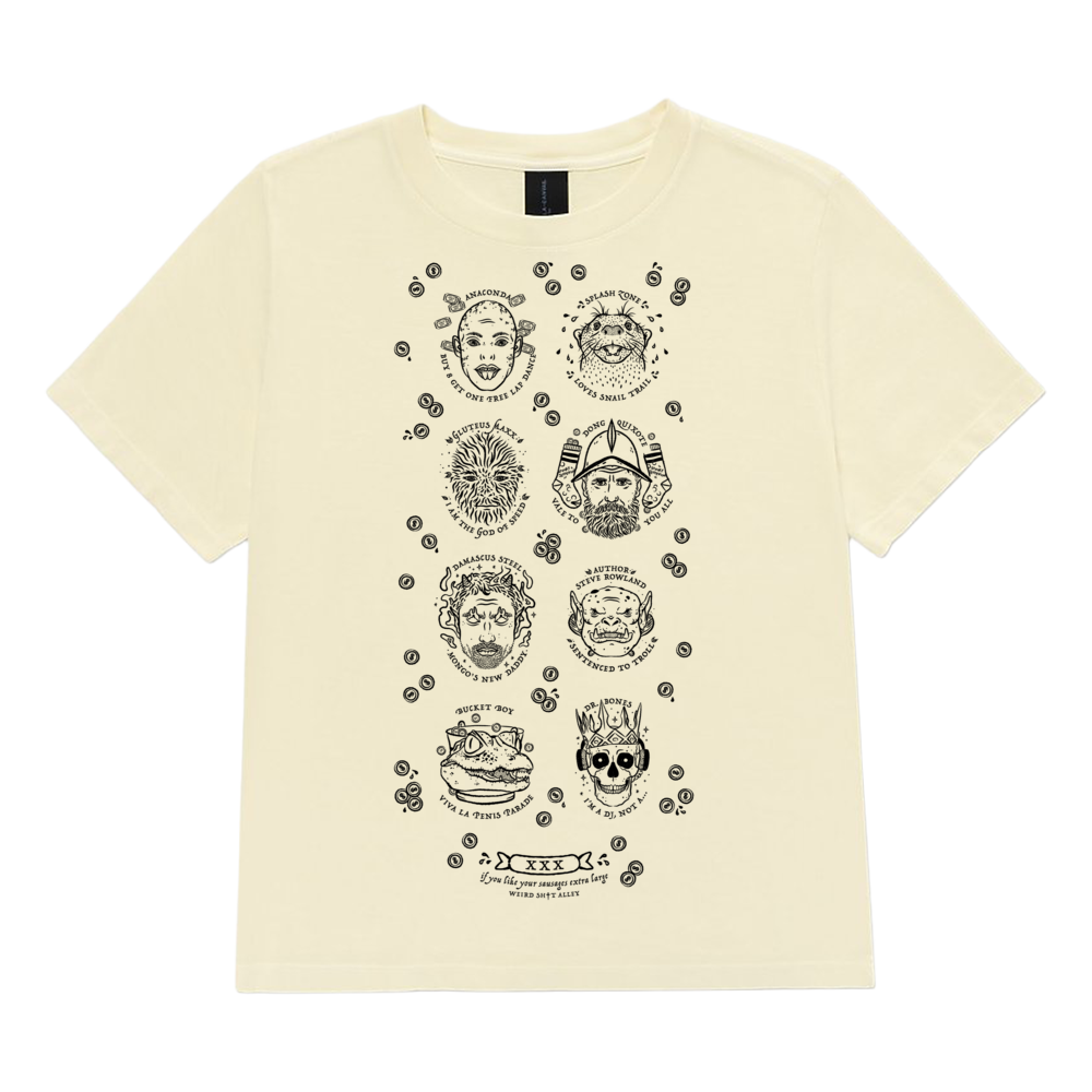 weird shit alley dungeon crawler carl ladies penis parade tee product mockup
