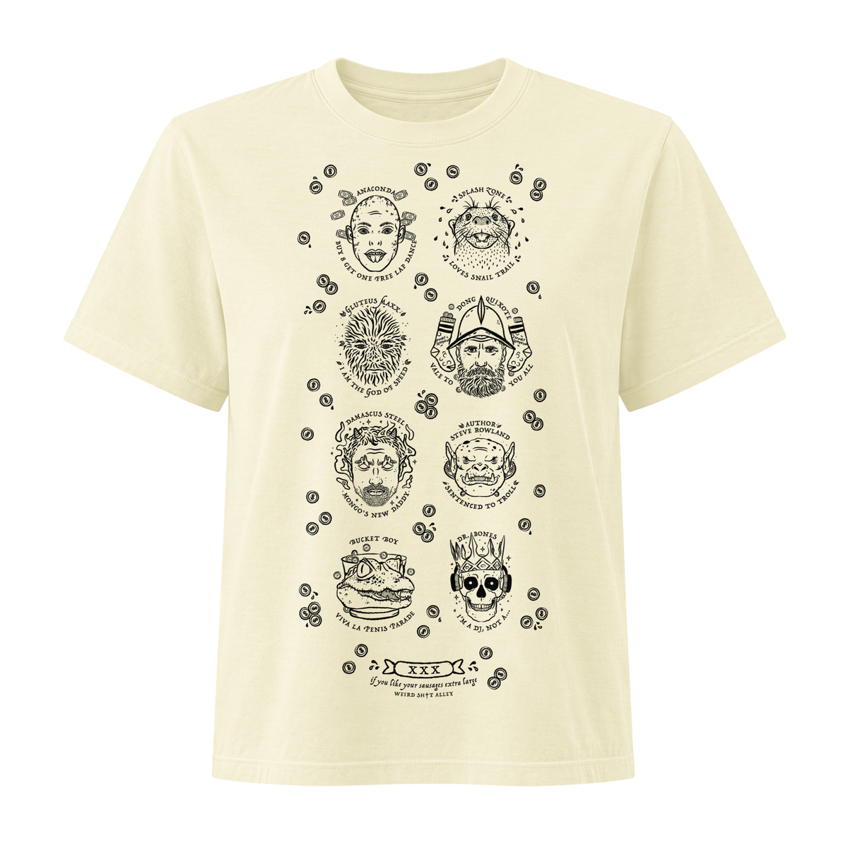 weird shit alley dungeon crawler carl ladies penis parade tee product mockup