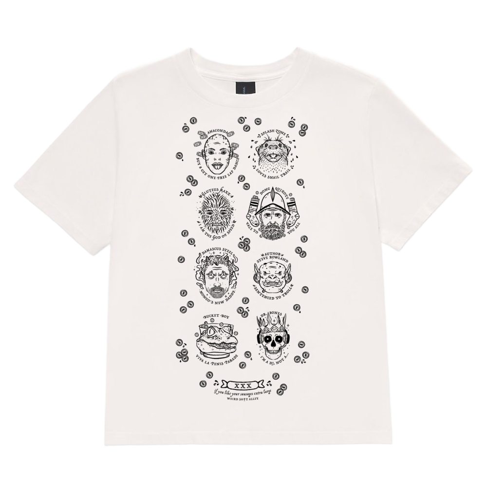 weird shit alley dungeon crawler carl ladies penis parade tee product mockup