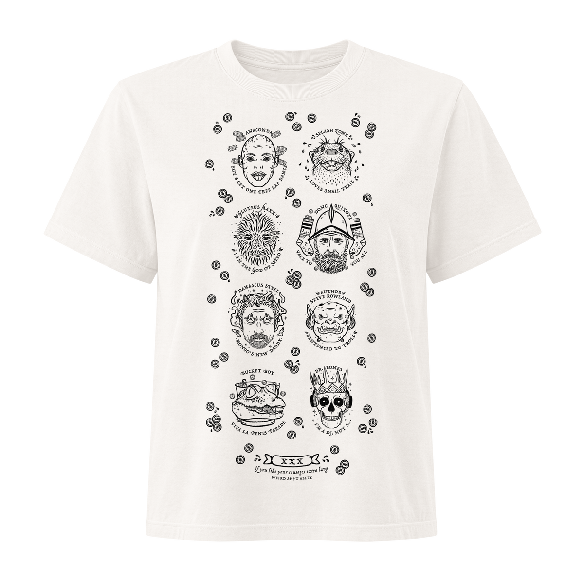 weird shit alley dungeon crawler carl ladies penis parade tee product mockup