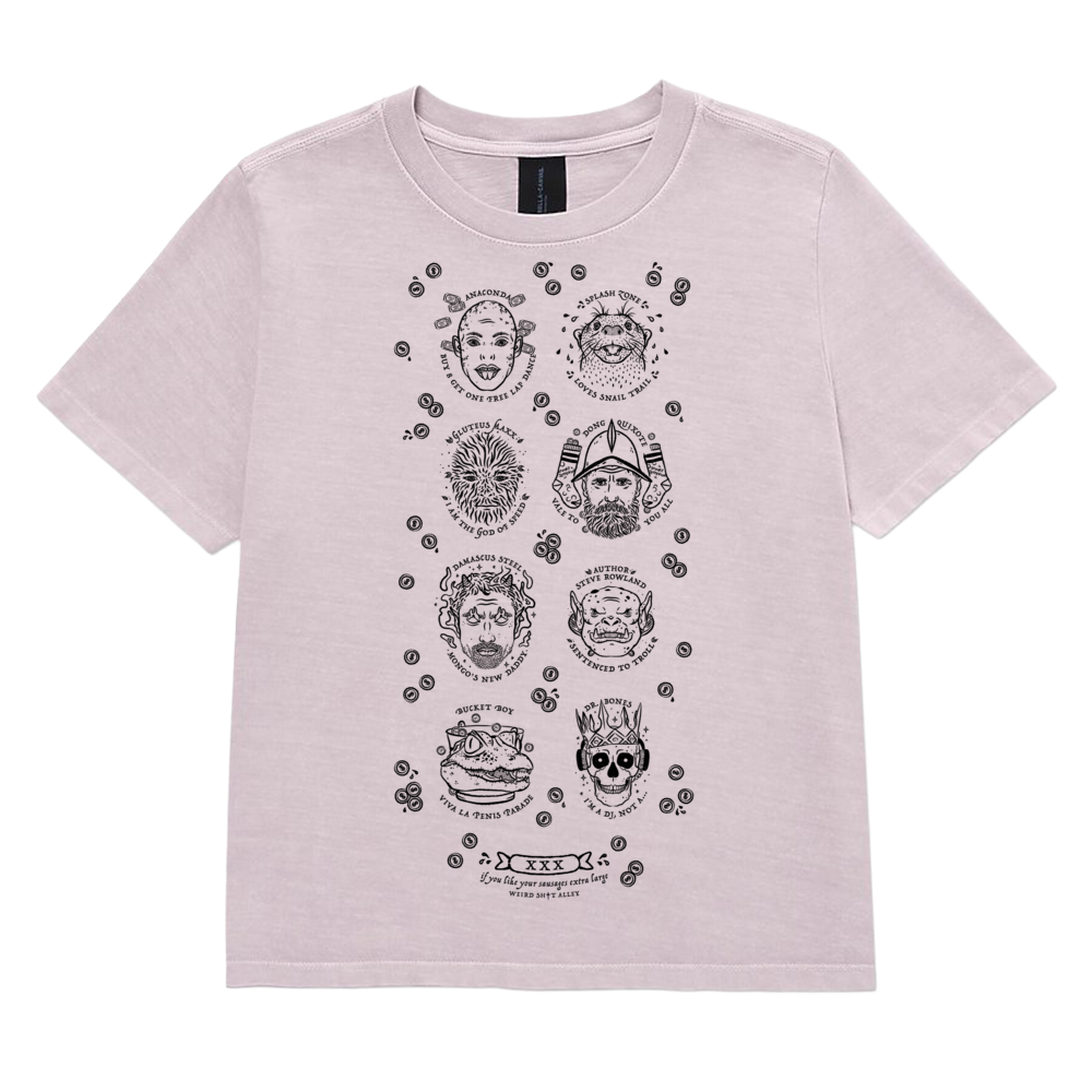 weird shit alley dungeon crawler carl ladies penis parade tee product mockup
