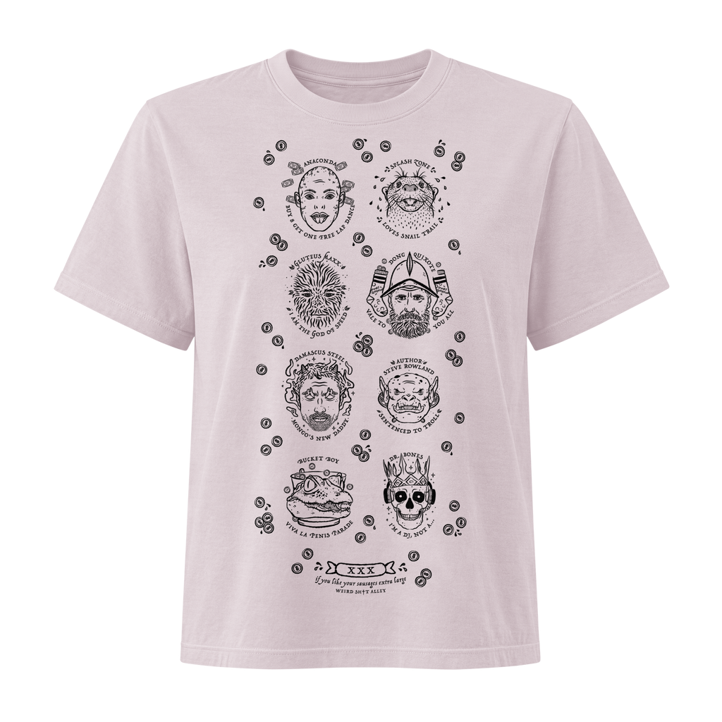 weird shit alley dungeon crawler carl ladies penis parade tee product mockup
