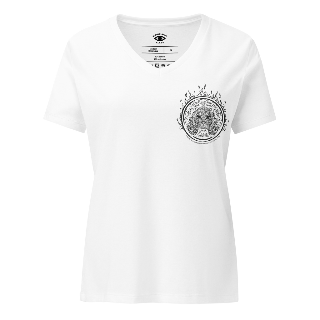 weird shit alley dungeon crawler carl society for the eradication of cocker spaniels TSECS v-neck shirt product image